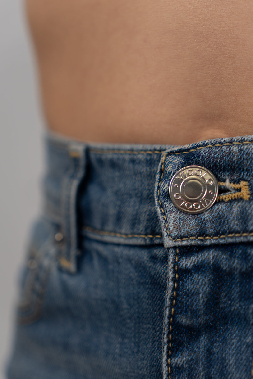 Light Blue High-Waisted Wide Leg Jeans