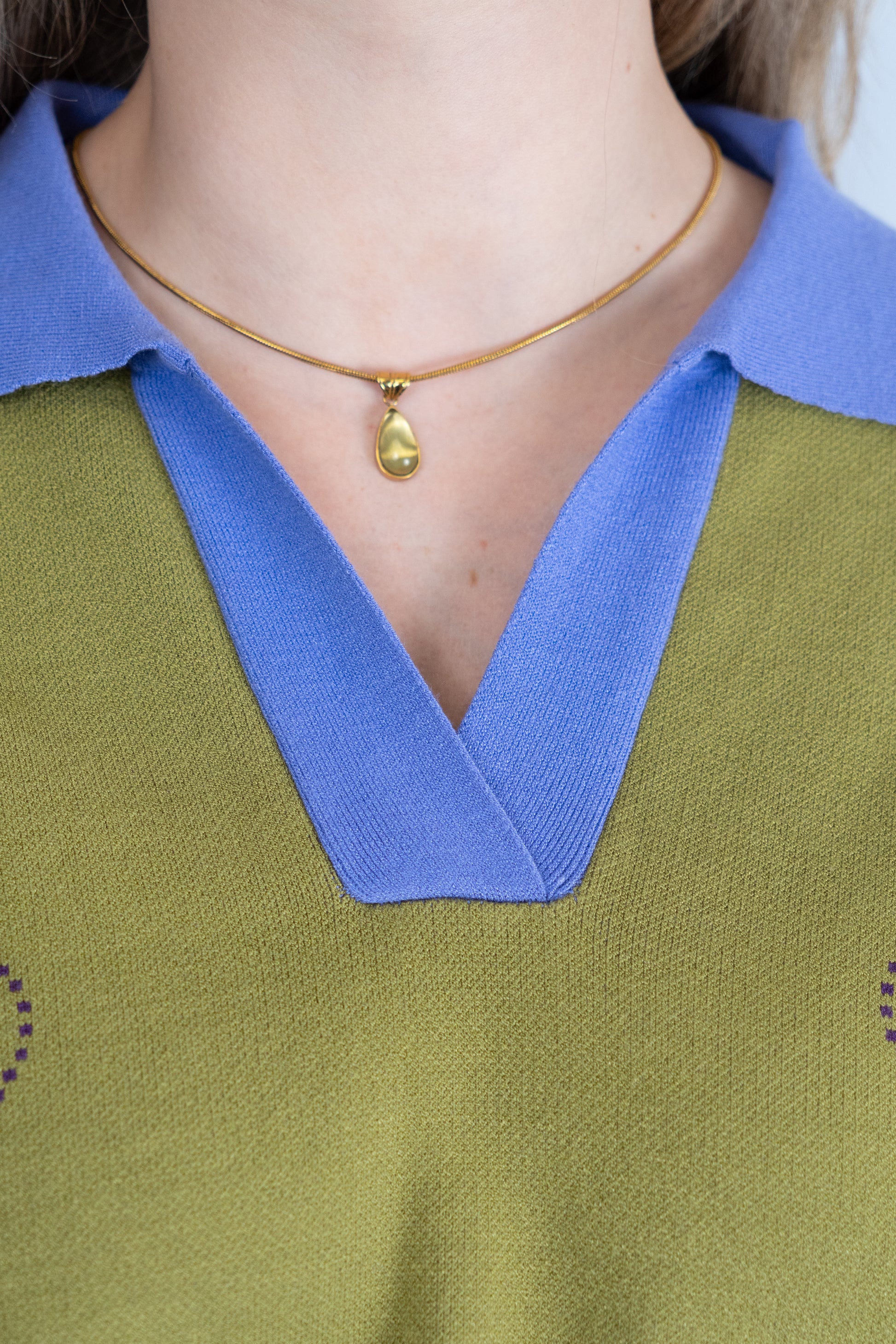 Cropped Polo Sweater