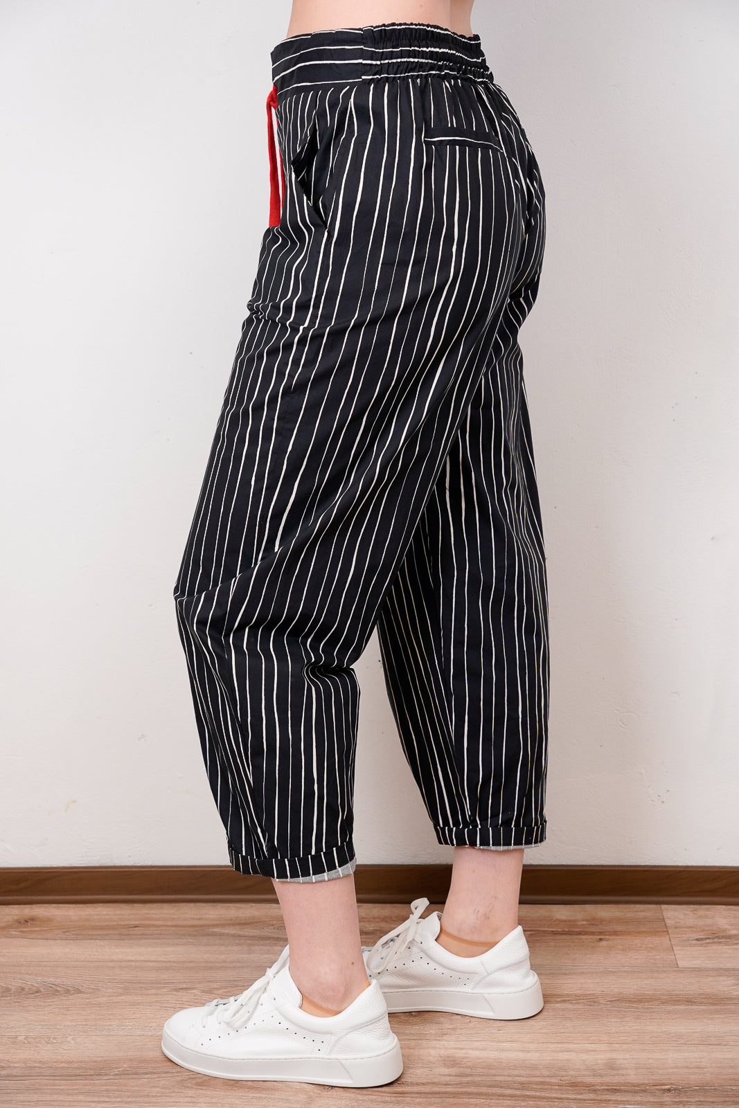 Black and White Pinstripe Set