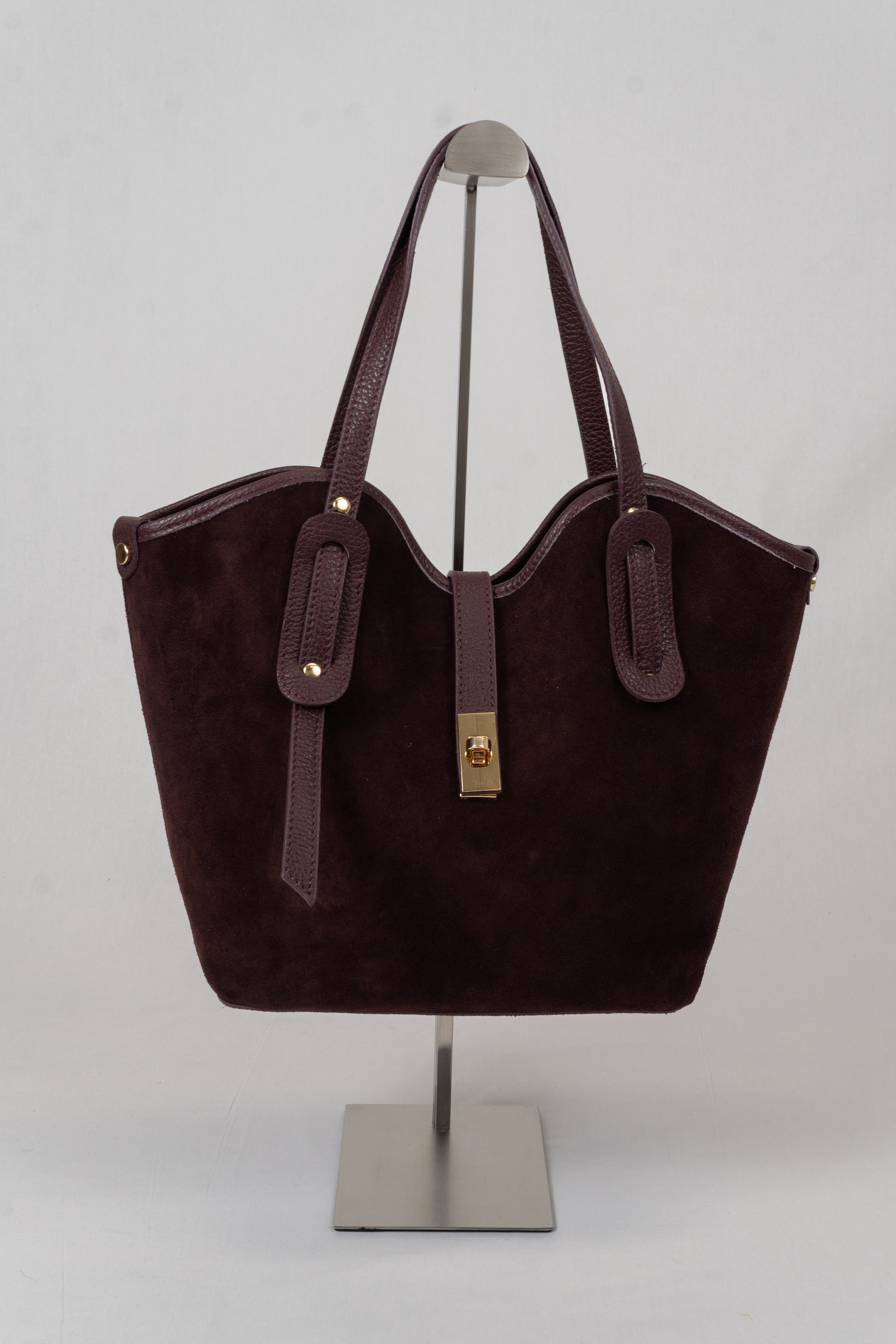 Suede Leather Tote Bag