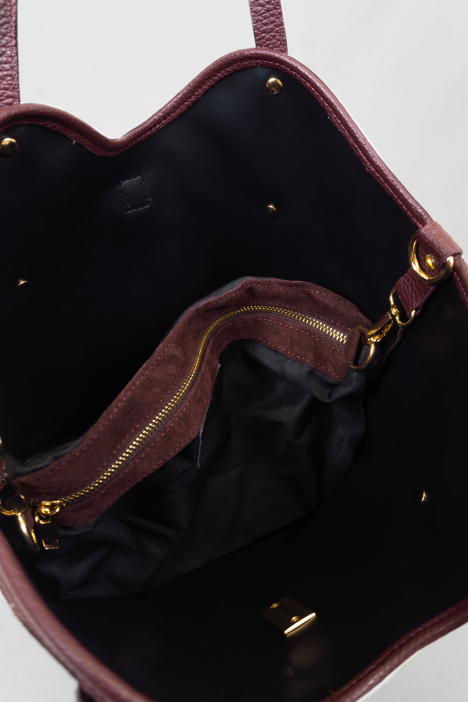 Suede Leather Tote Bag