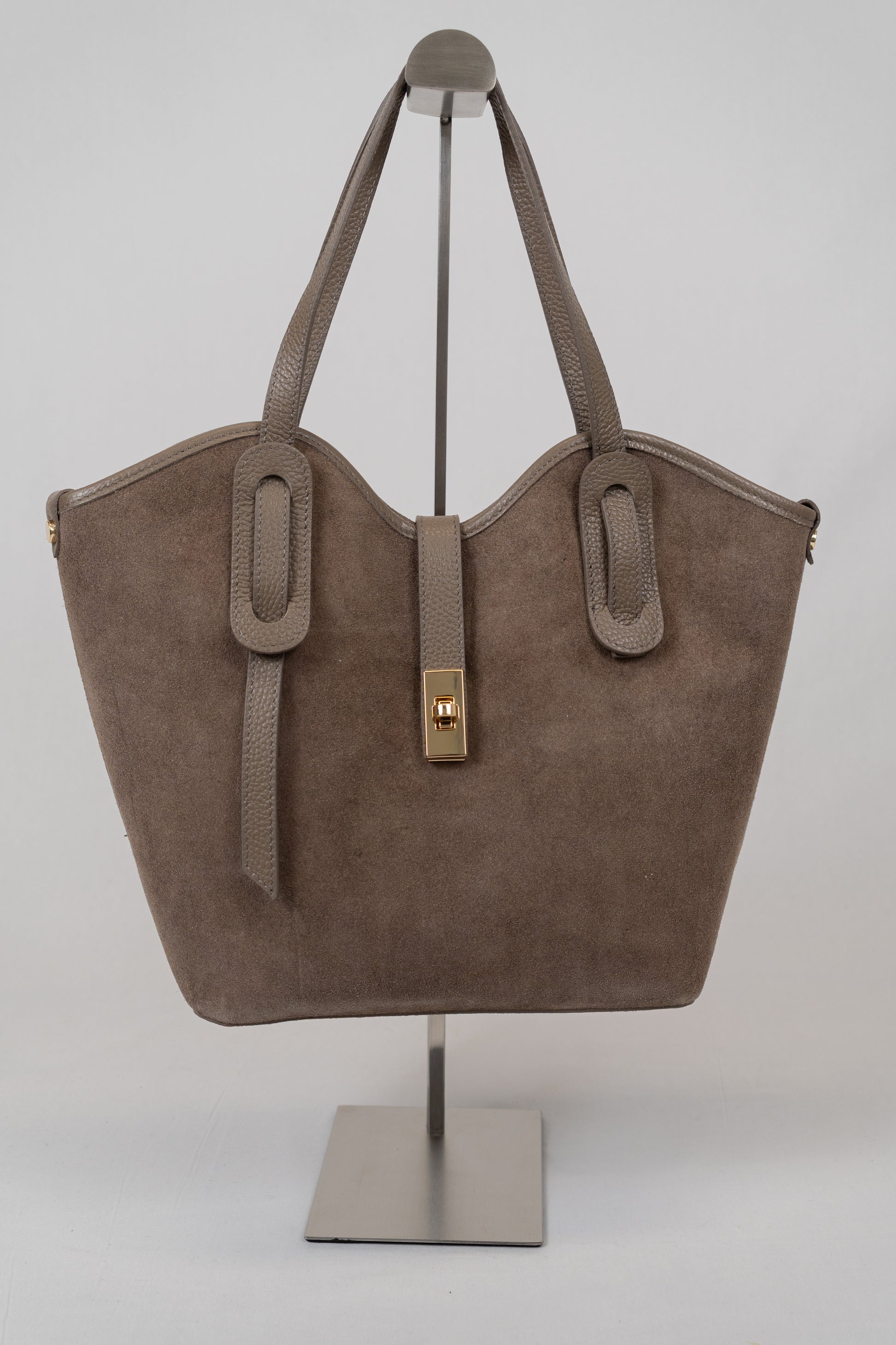 Suede Leather Tote Bag