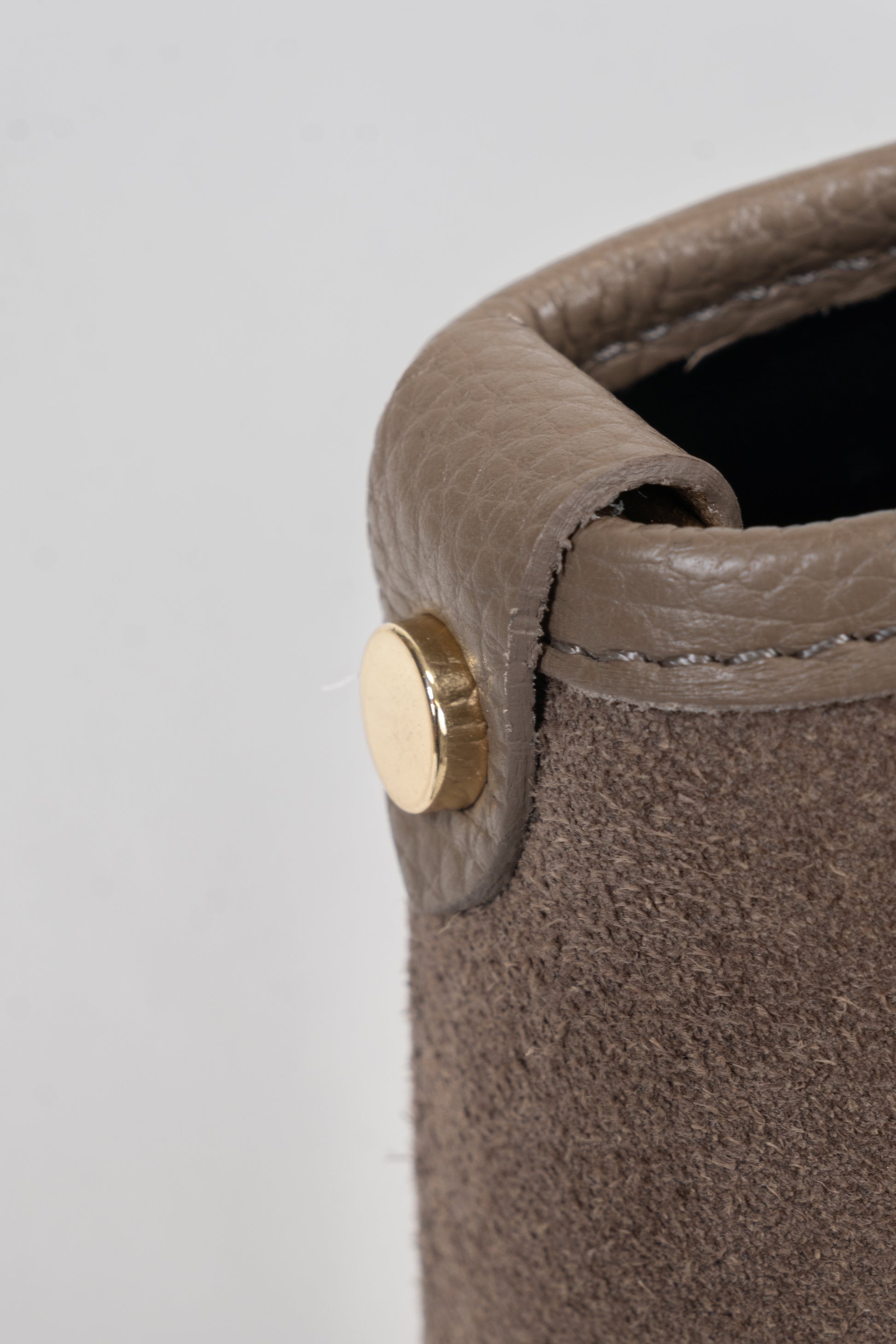 Suede Leather Tote Bag