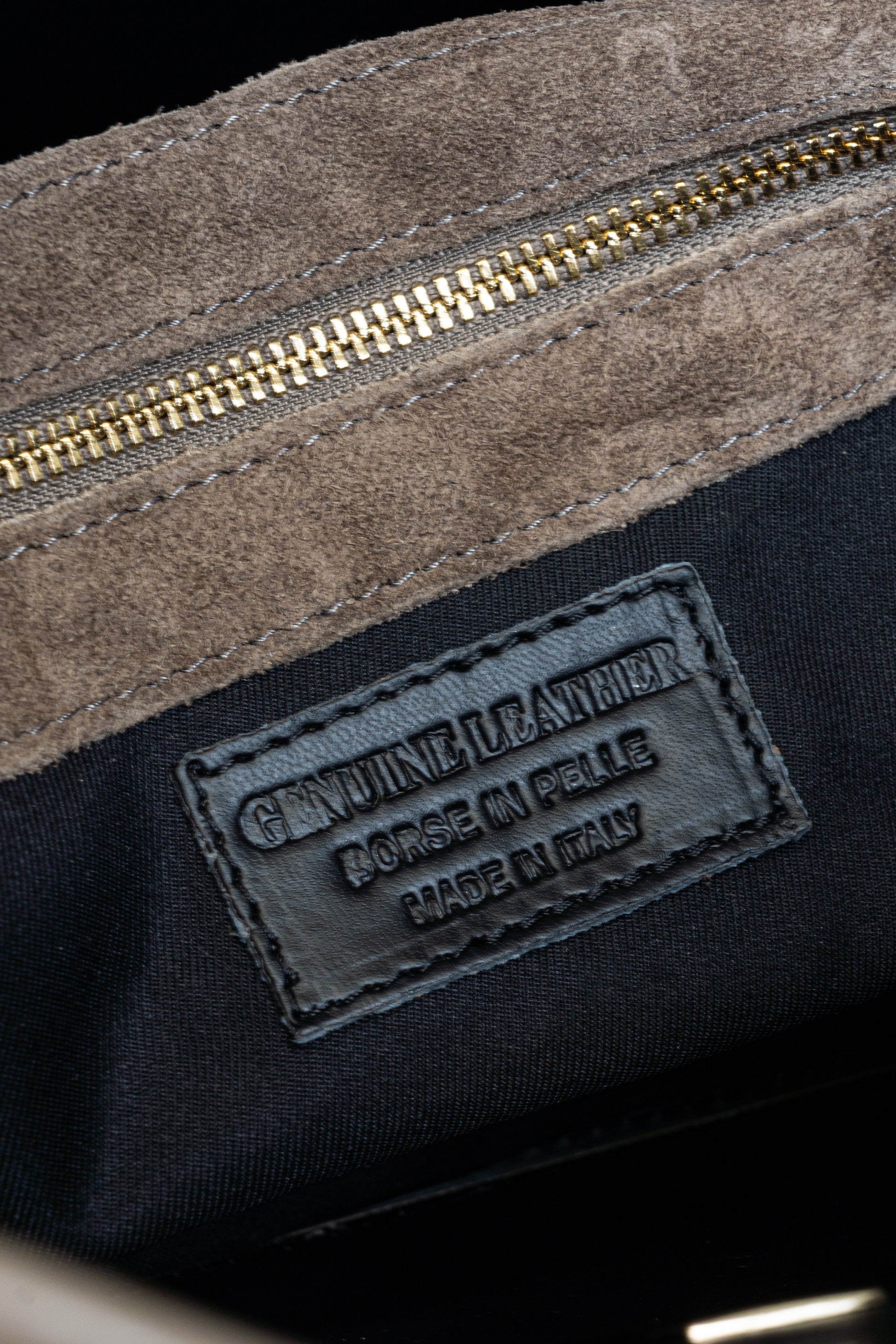 Suede Leather Tote Bag