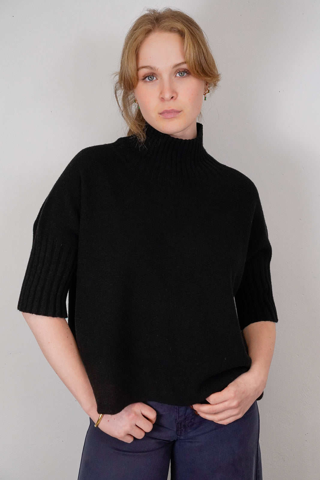 Black Turtleneck Knit