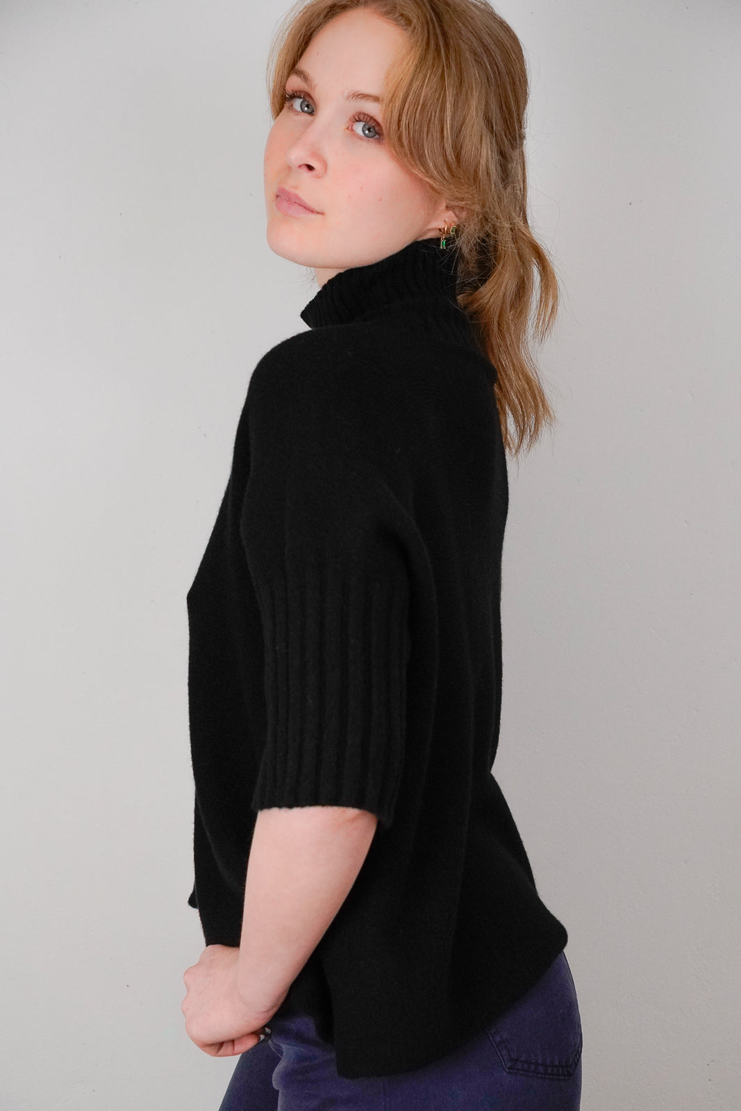 Black Turtleneck Knit