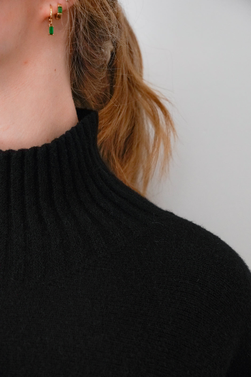 Black Turtleneck Knit