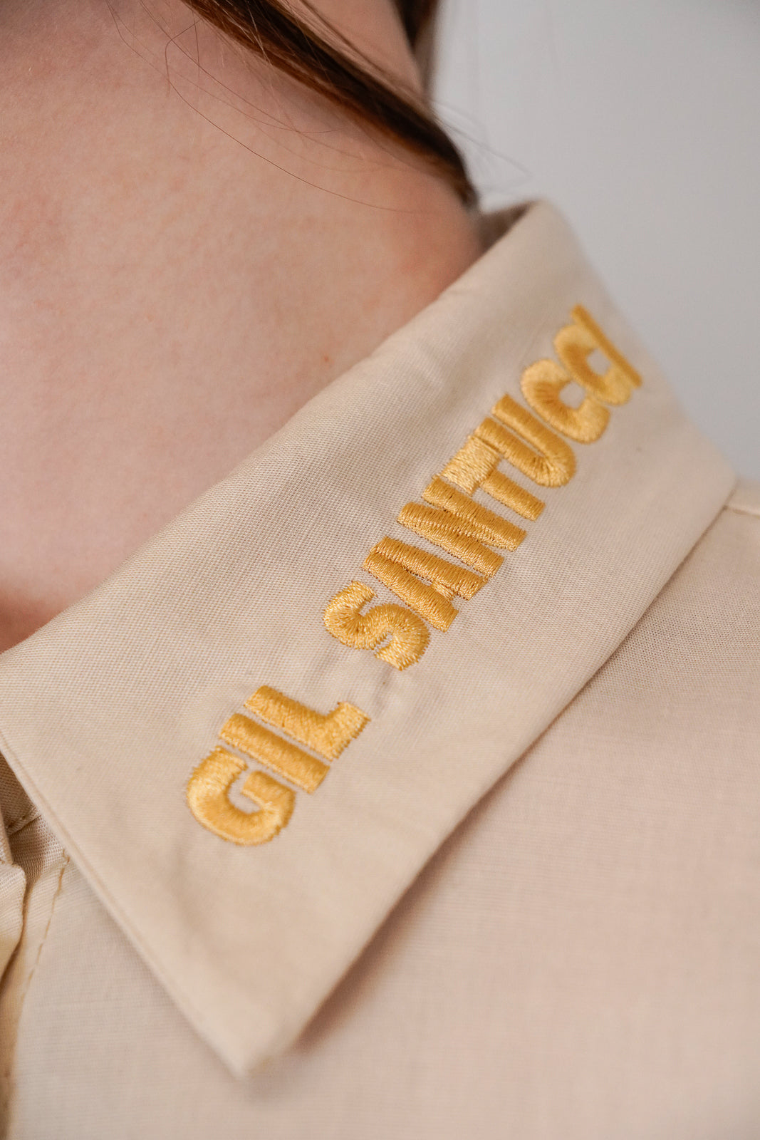 Beige Cut-Out Shirt