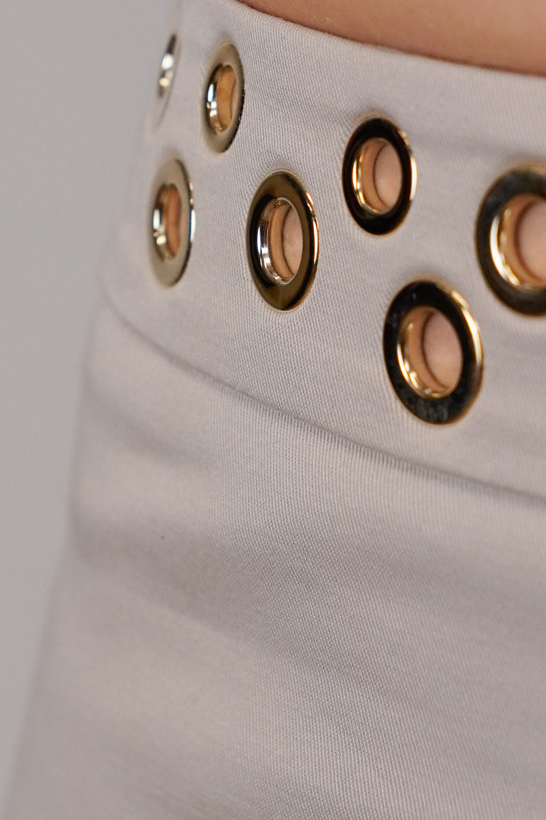 Beige Skinny Trousers