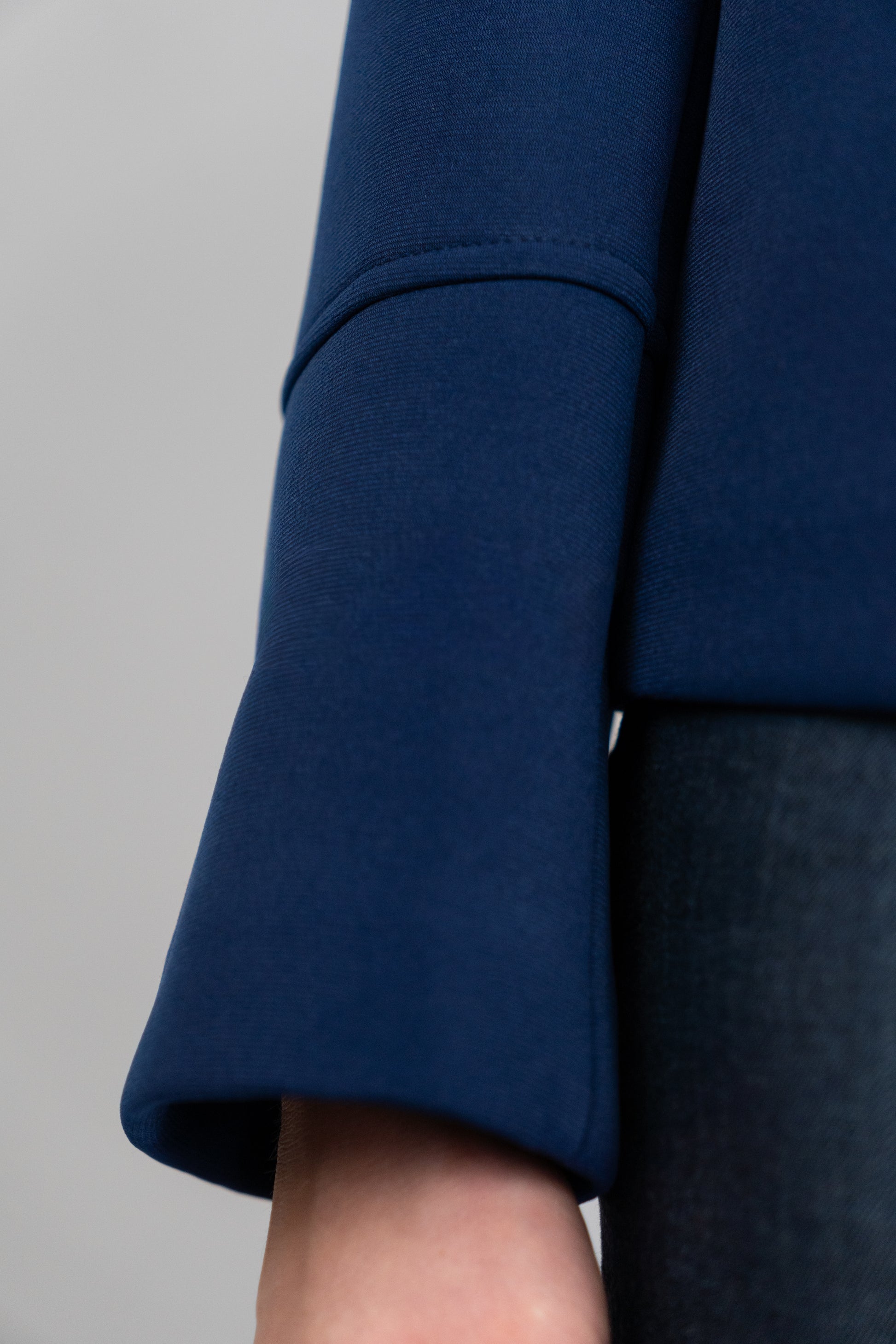 Navy Blazer-Jacket with Burgundy Lining