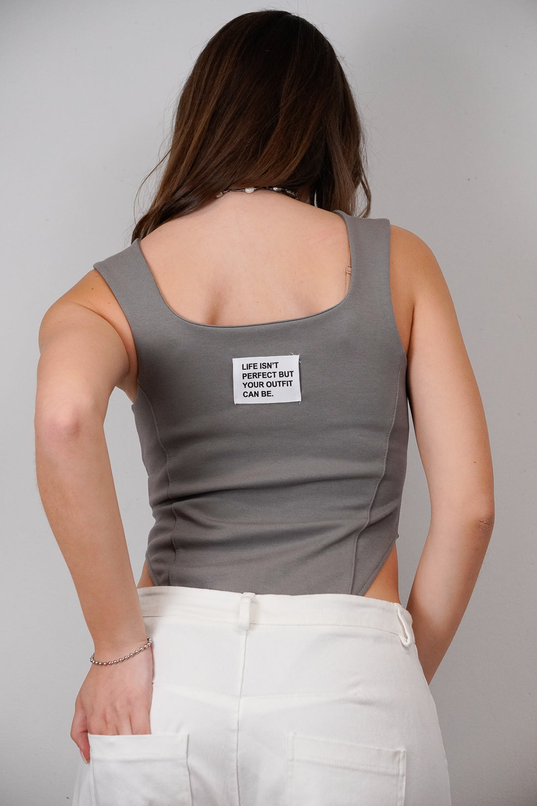 Grey Square-Neck Body