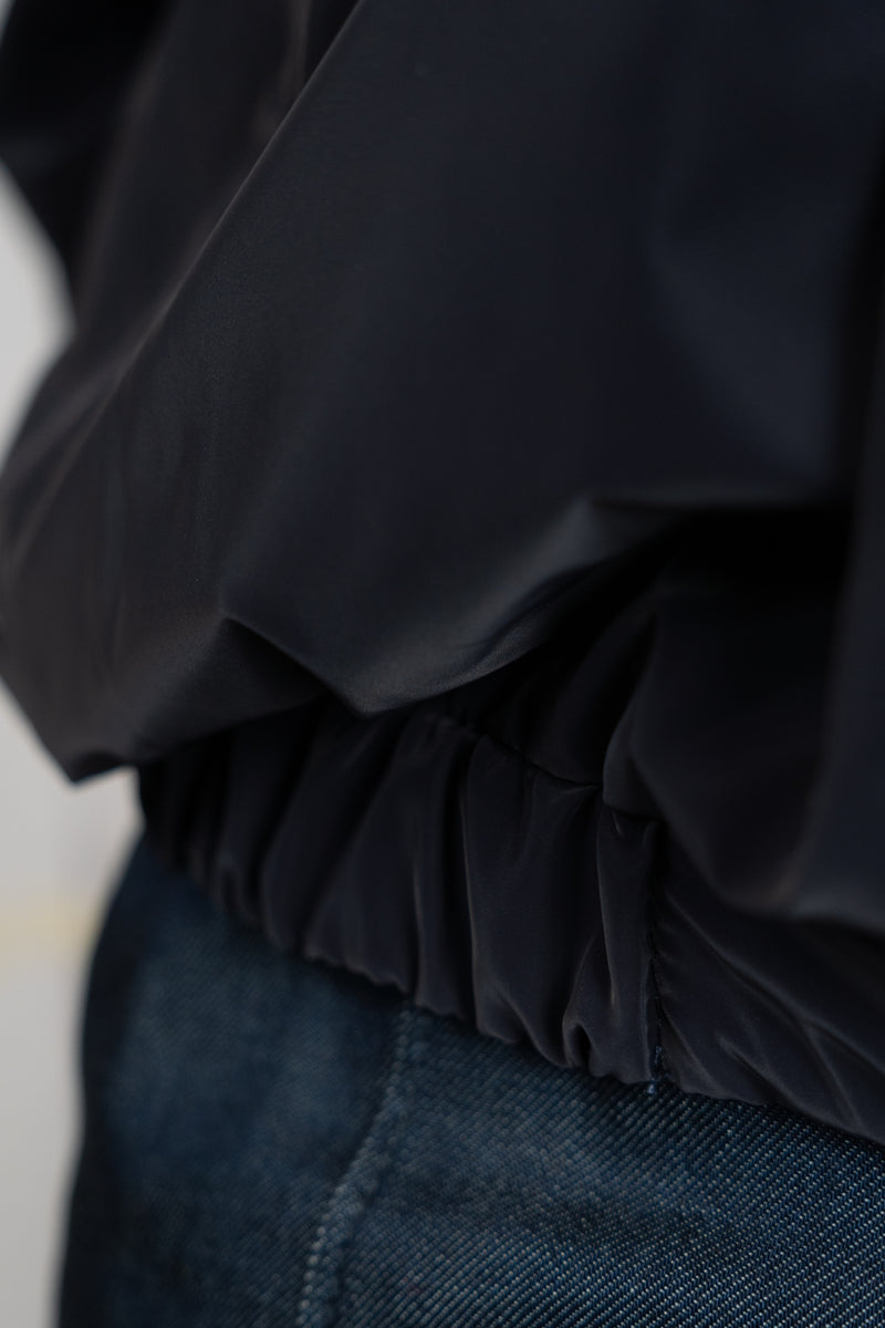 Navy Reversible Jacket With Detachable Hood