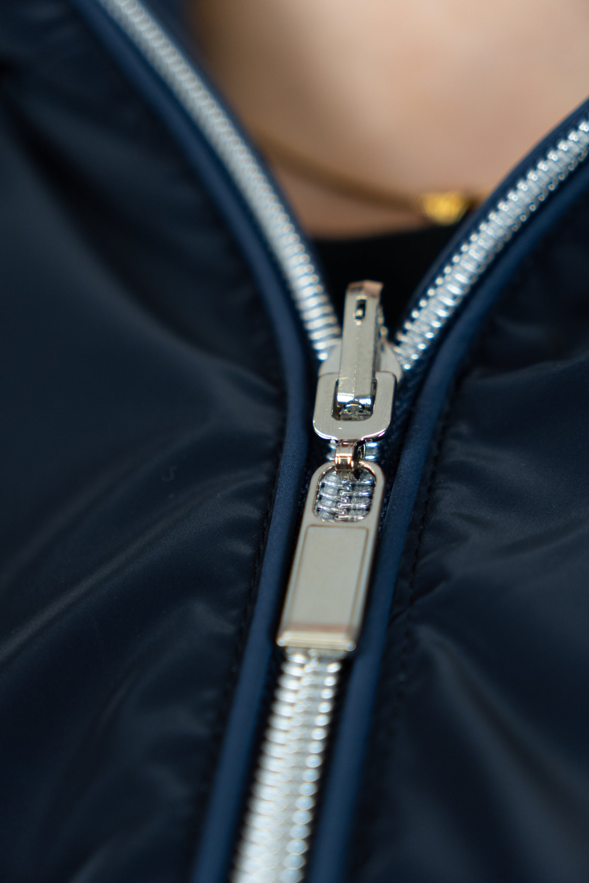 Navy Reversible Jacket With Detachable Hood