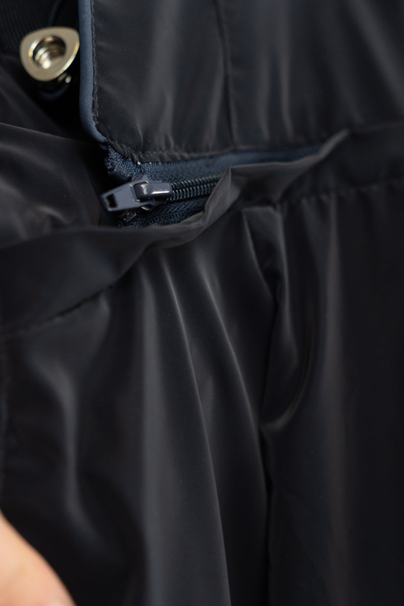 Navy Reversible Jacket With Detachable Hood