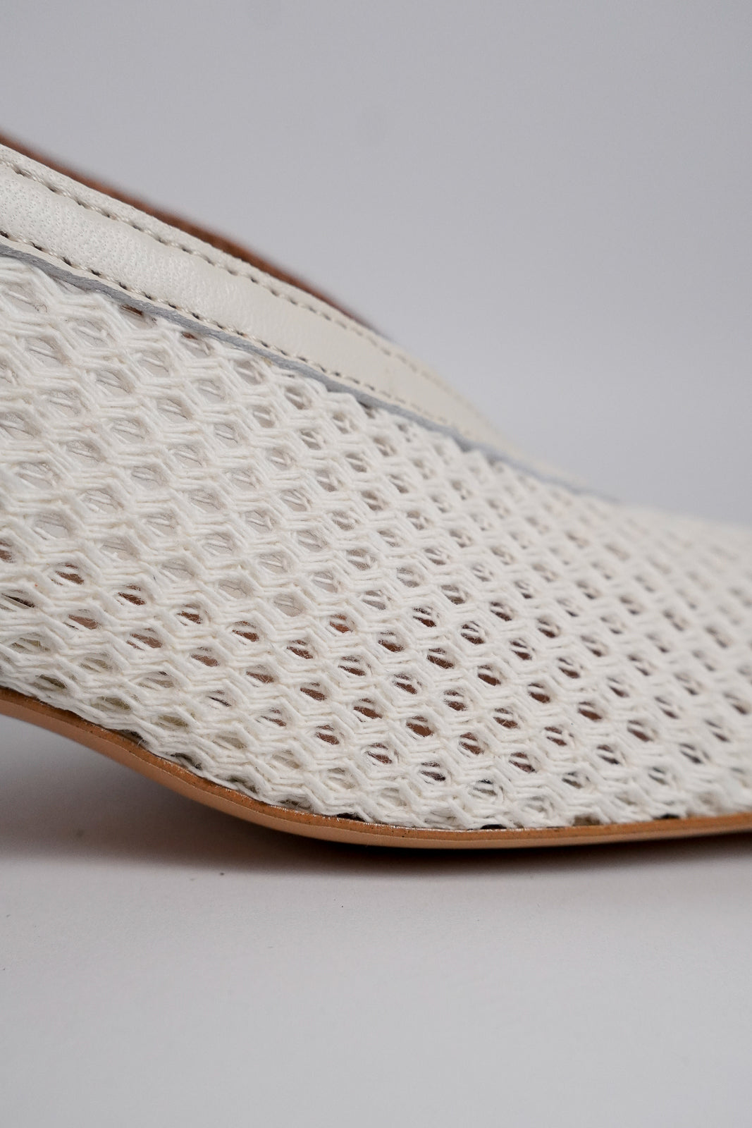 Mesh Heeled Sling-Backs