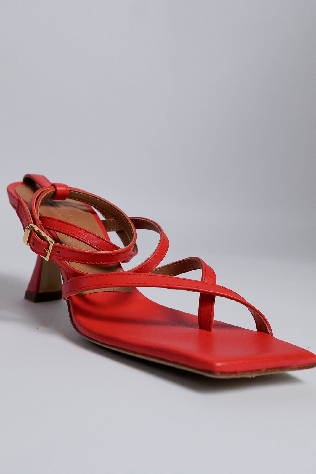 Strappy Leather Heels