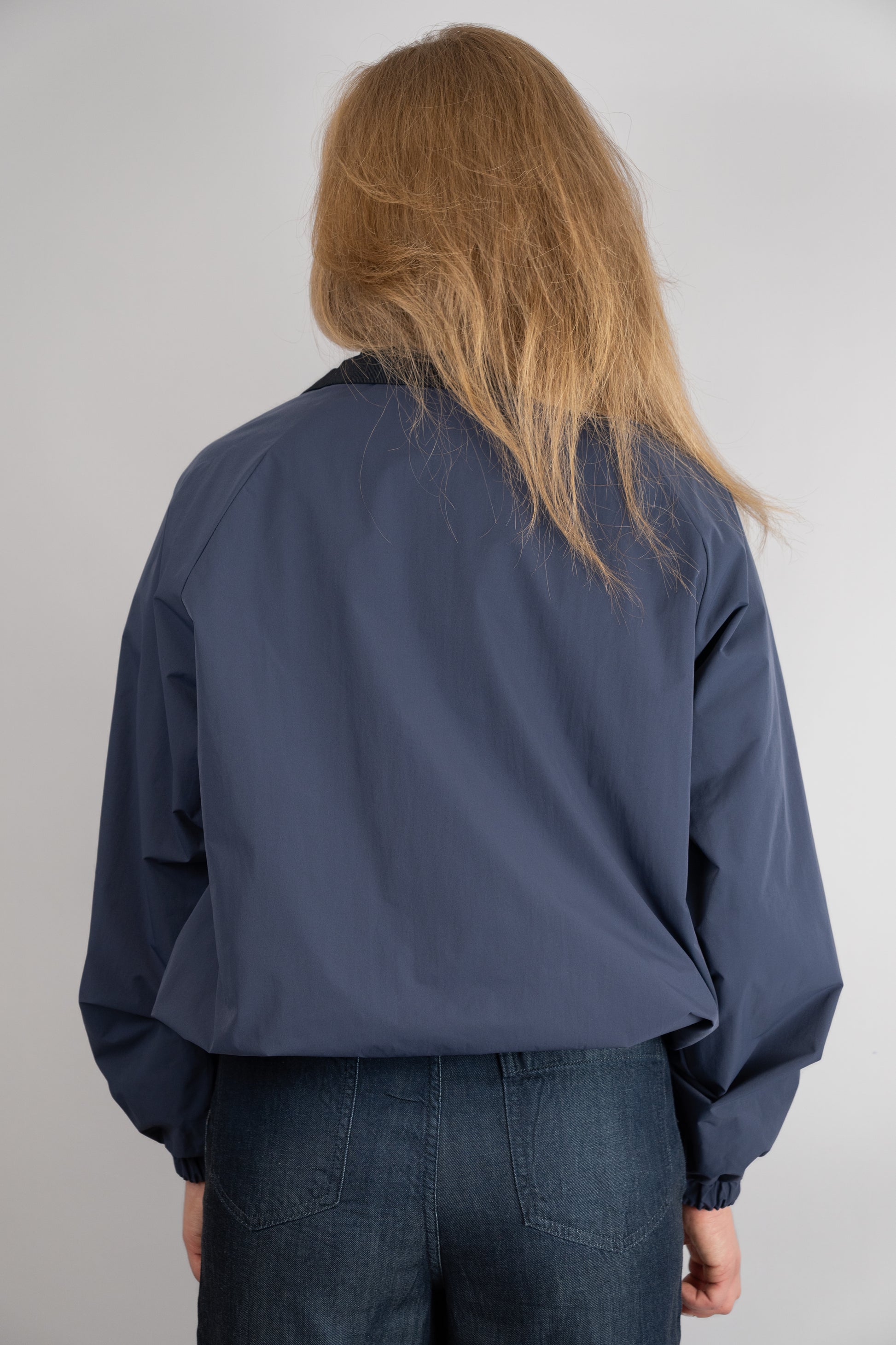 Navy Reversible Jacket With Detachable Hood