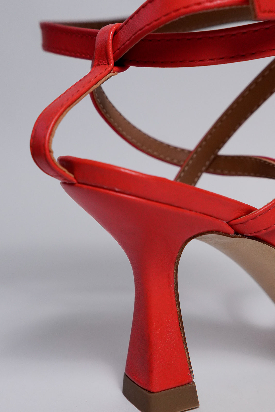 Strappy Leather Heels