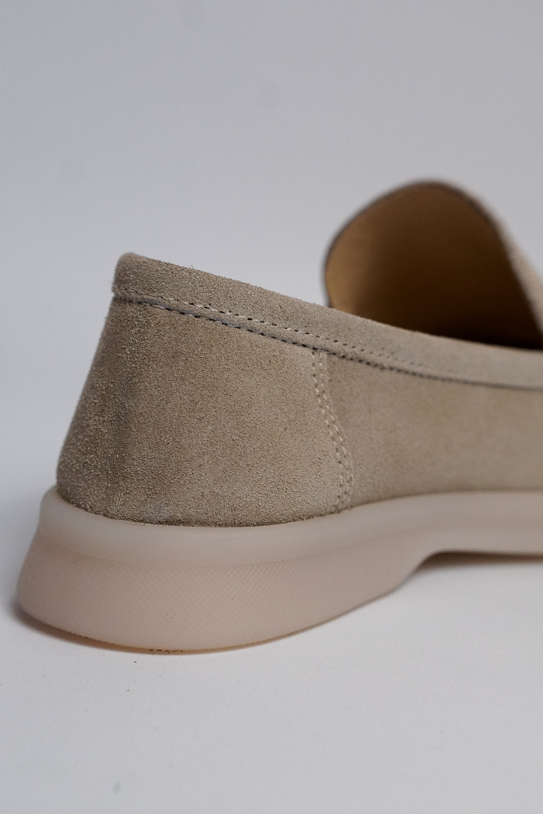 Suede Loafers With Rubber Sole