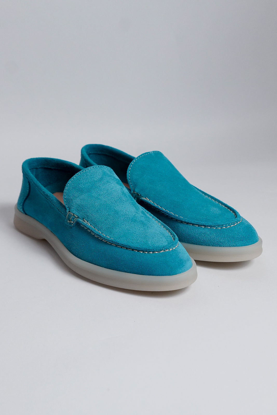 Suede Loafers With Rubber Sole