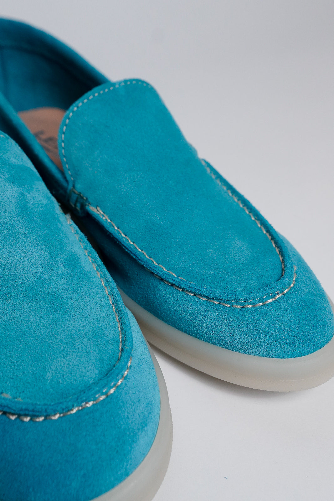 Suede Loafers With Rubber Sole