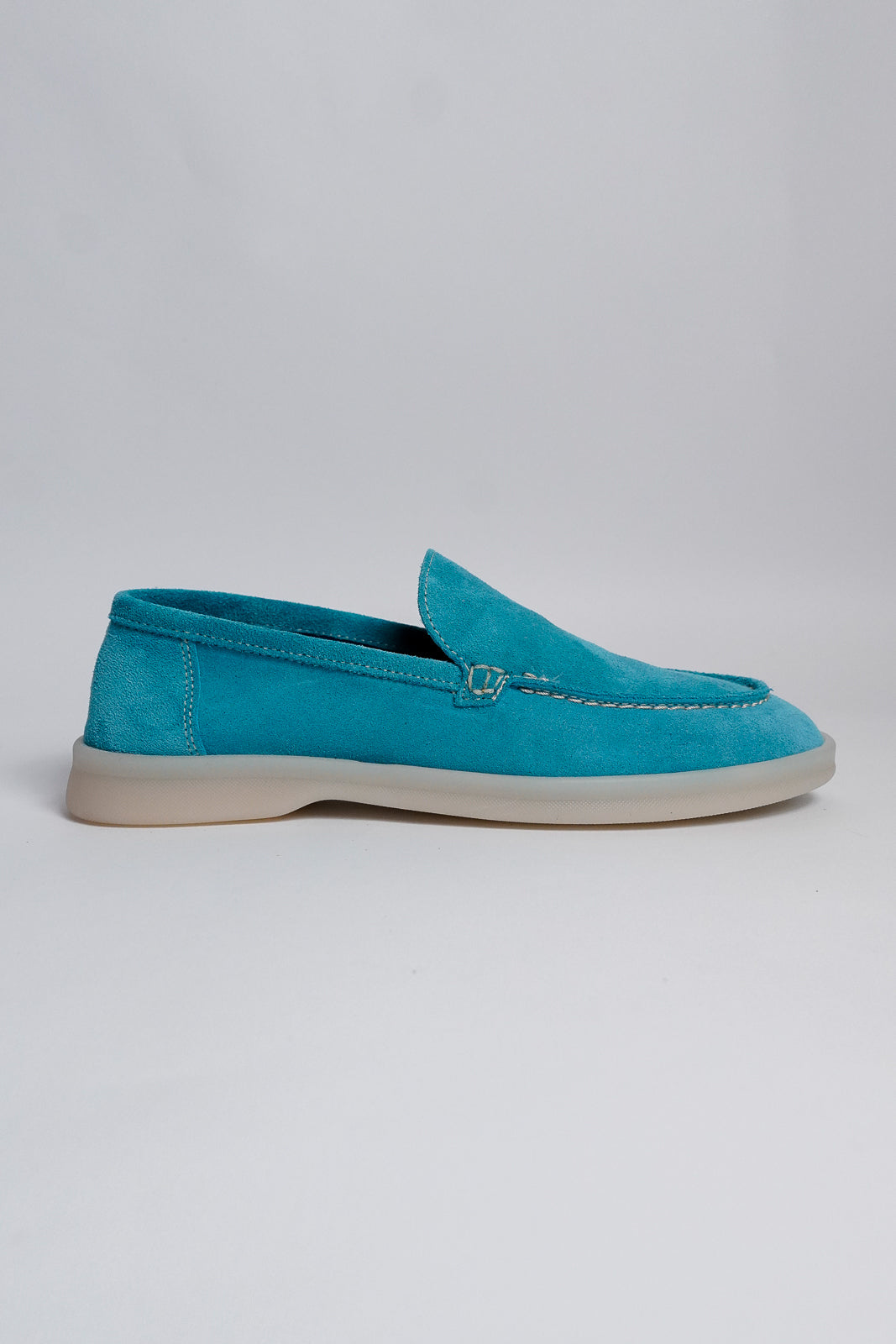 Suede Loafers With Rubber Sole