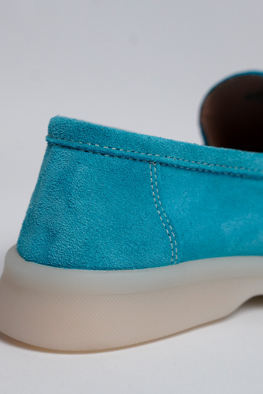 Suede Loafers With Rubber Sole