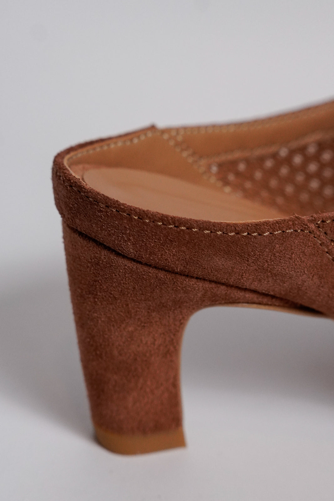 Mesh Heeled Mules