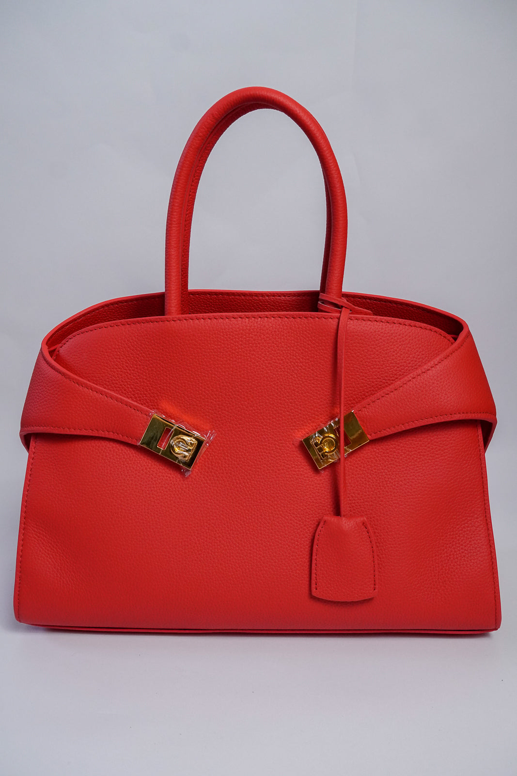 Large Structured Leather Tote