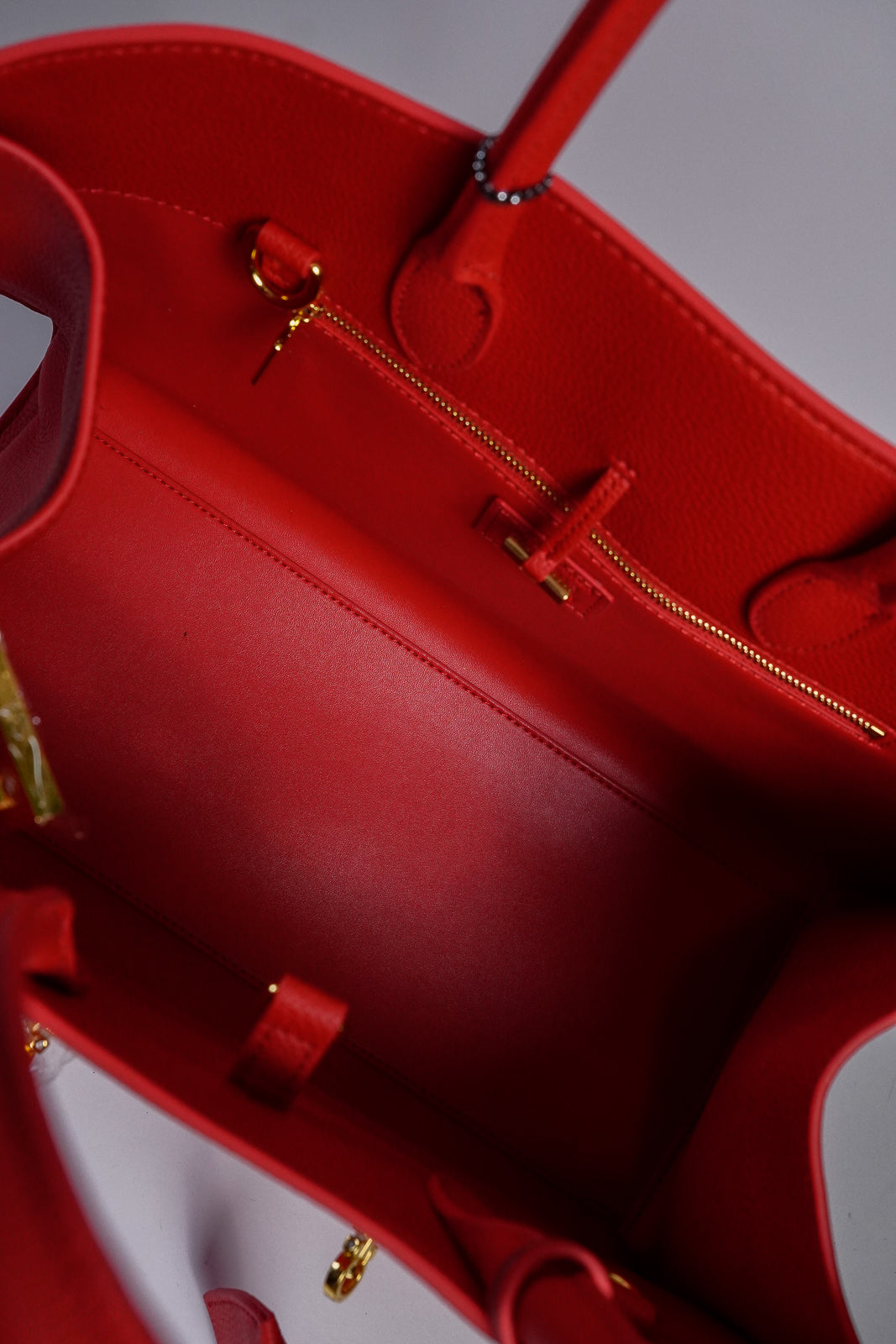 Large Structured Leather Tote