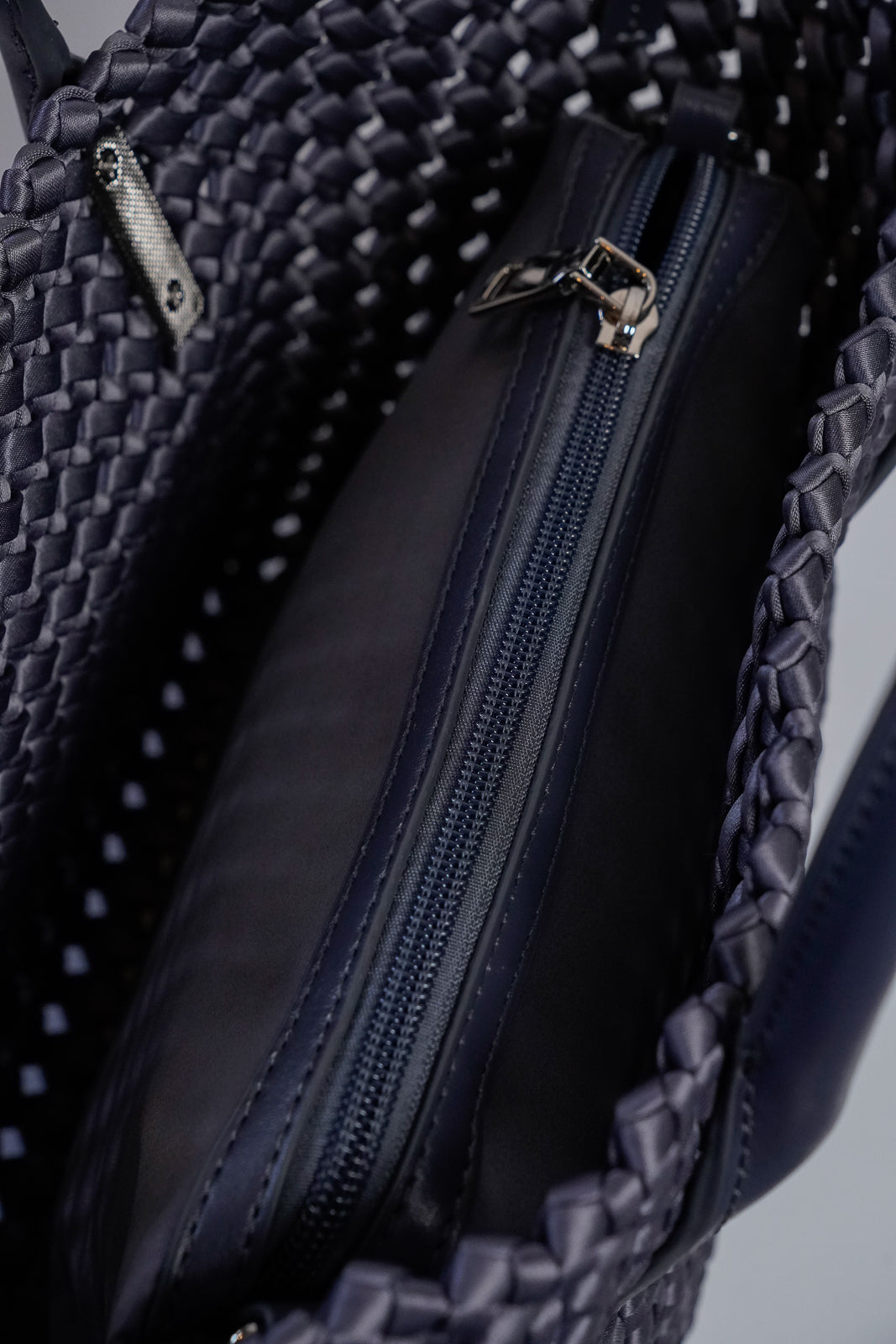 Silk Woven Tote with Pouch