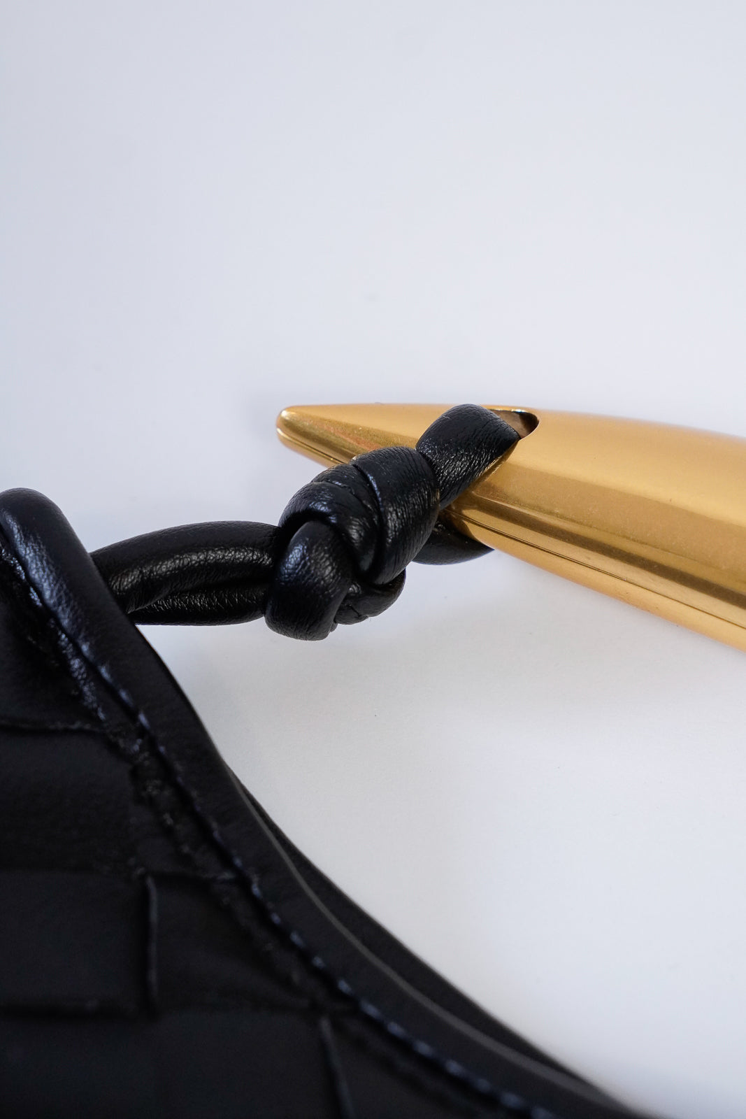 Woven Leather Handle Bag