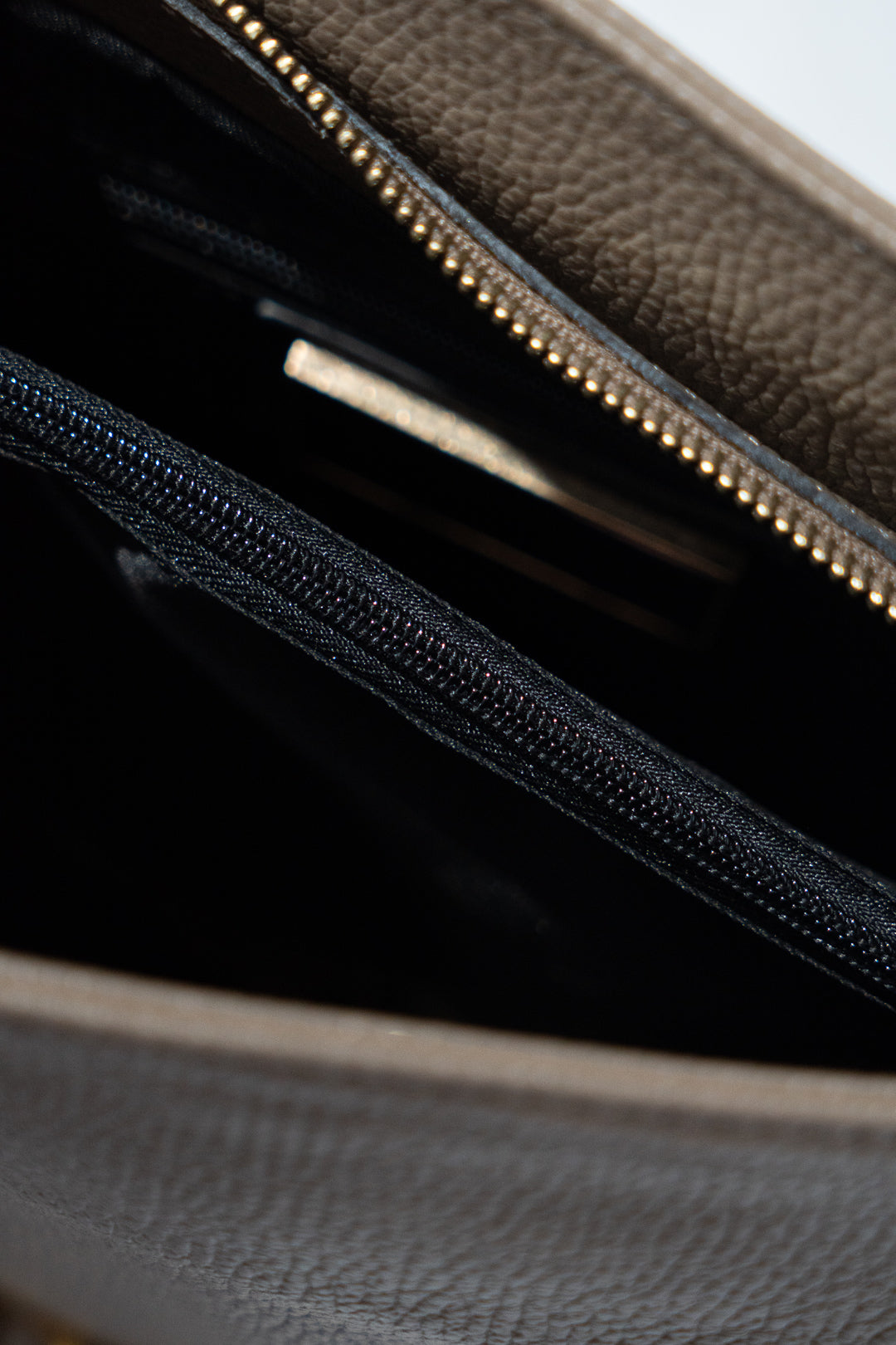 Taupe Chunky Chain Shoulder Bag