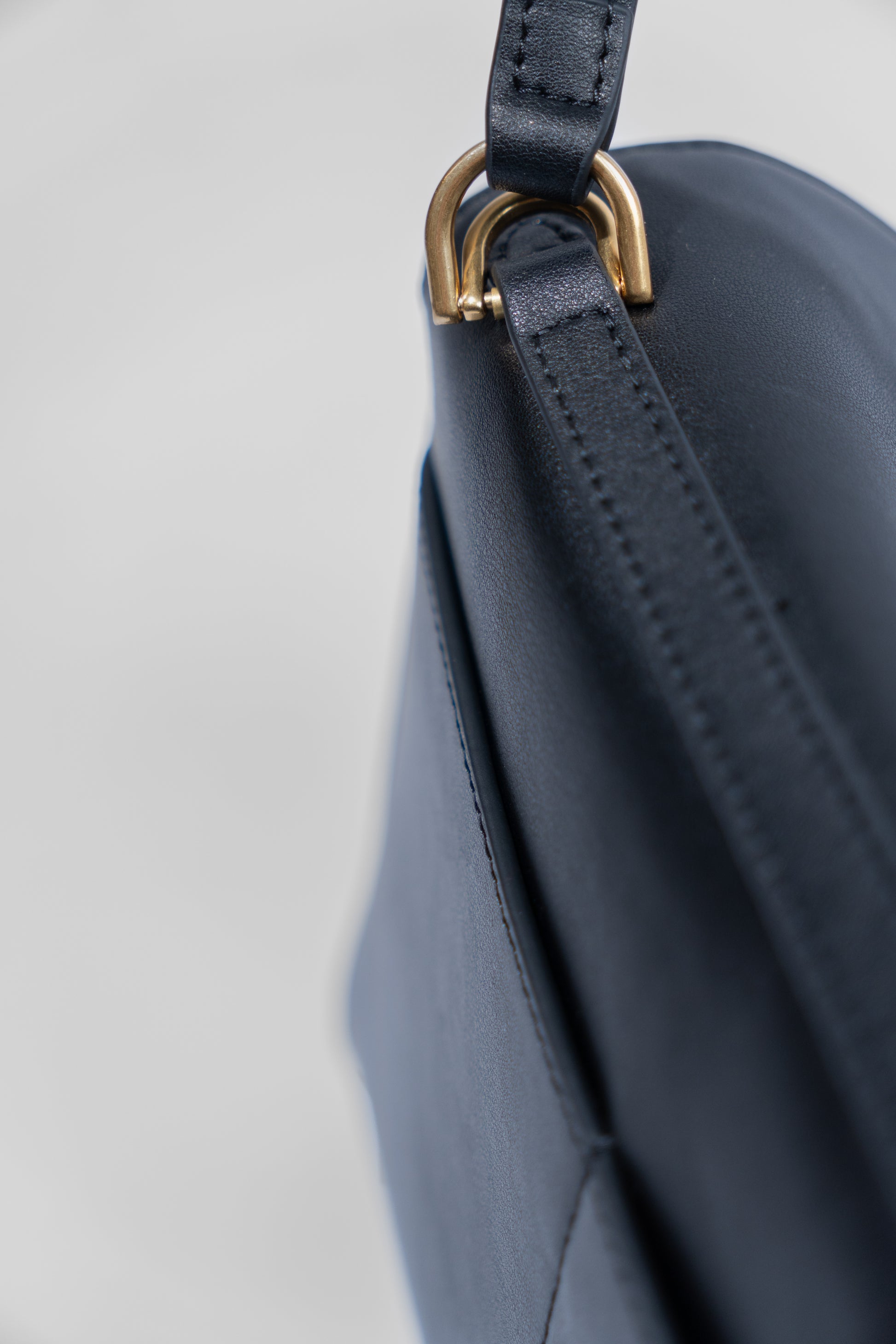 Smooth Leather Top Handle Bag