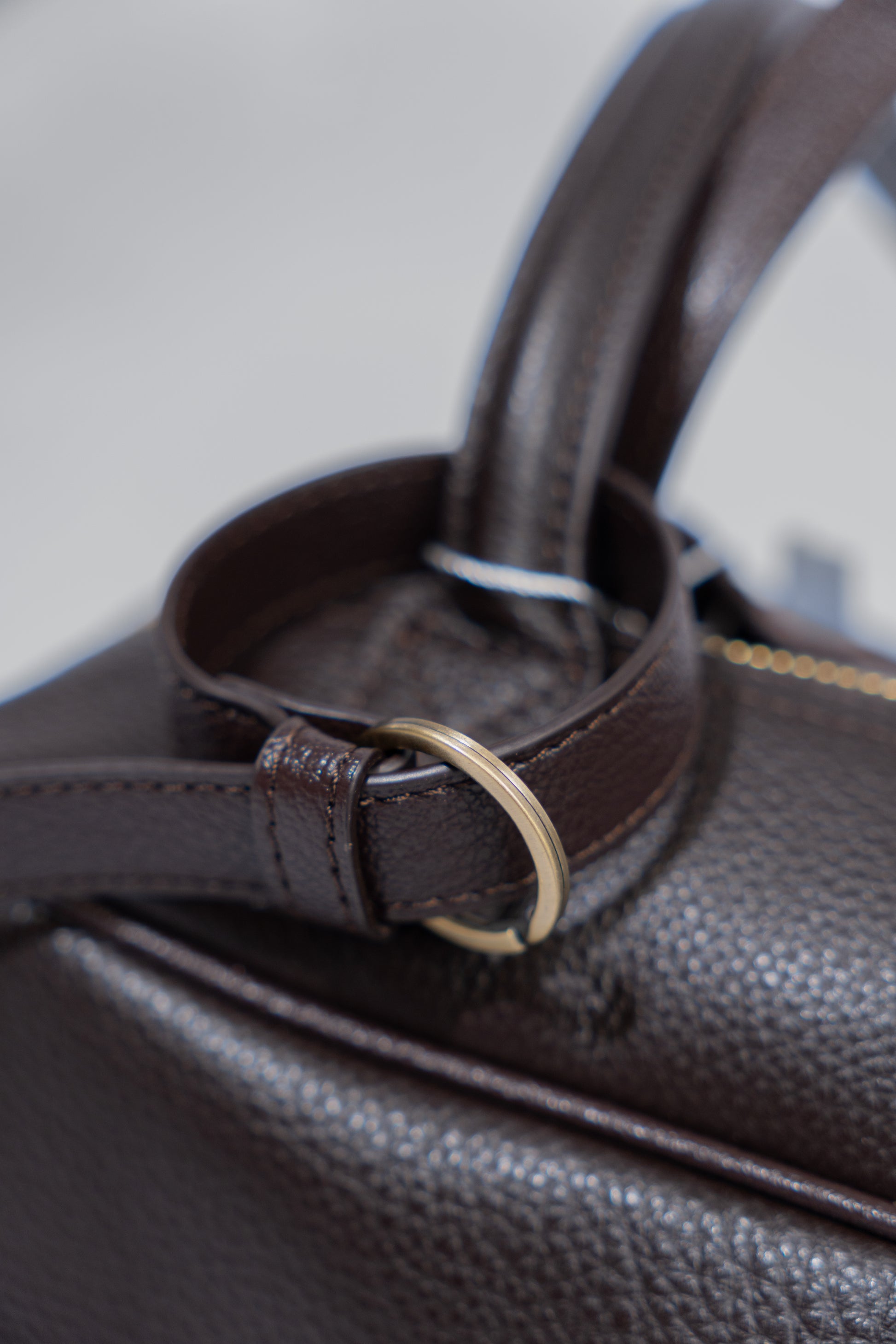 Grain Leather Shoulder Bag