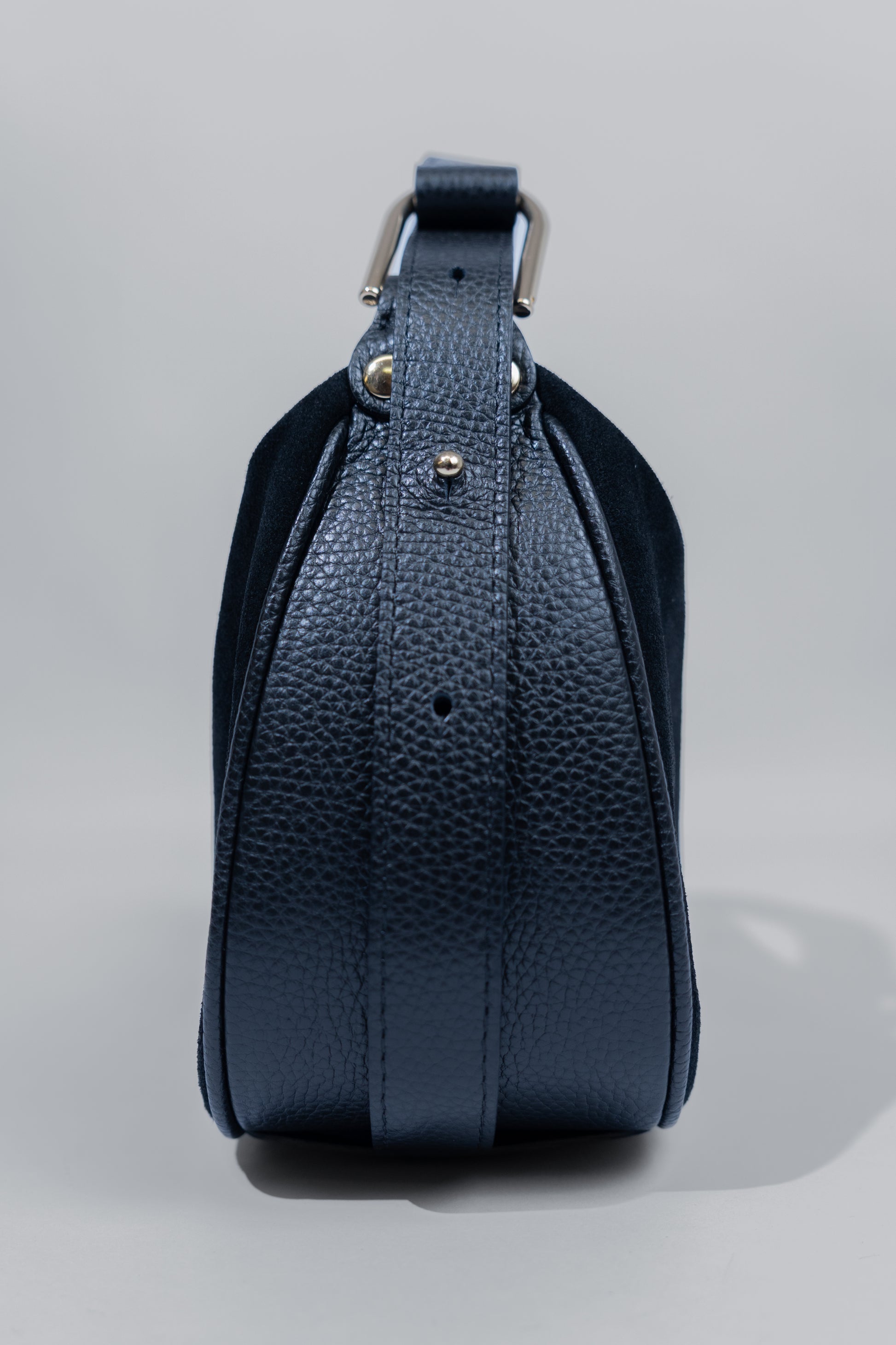Suede Top Handle Bag