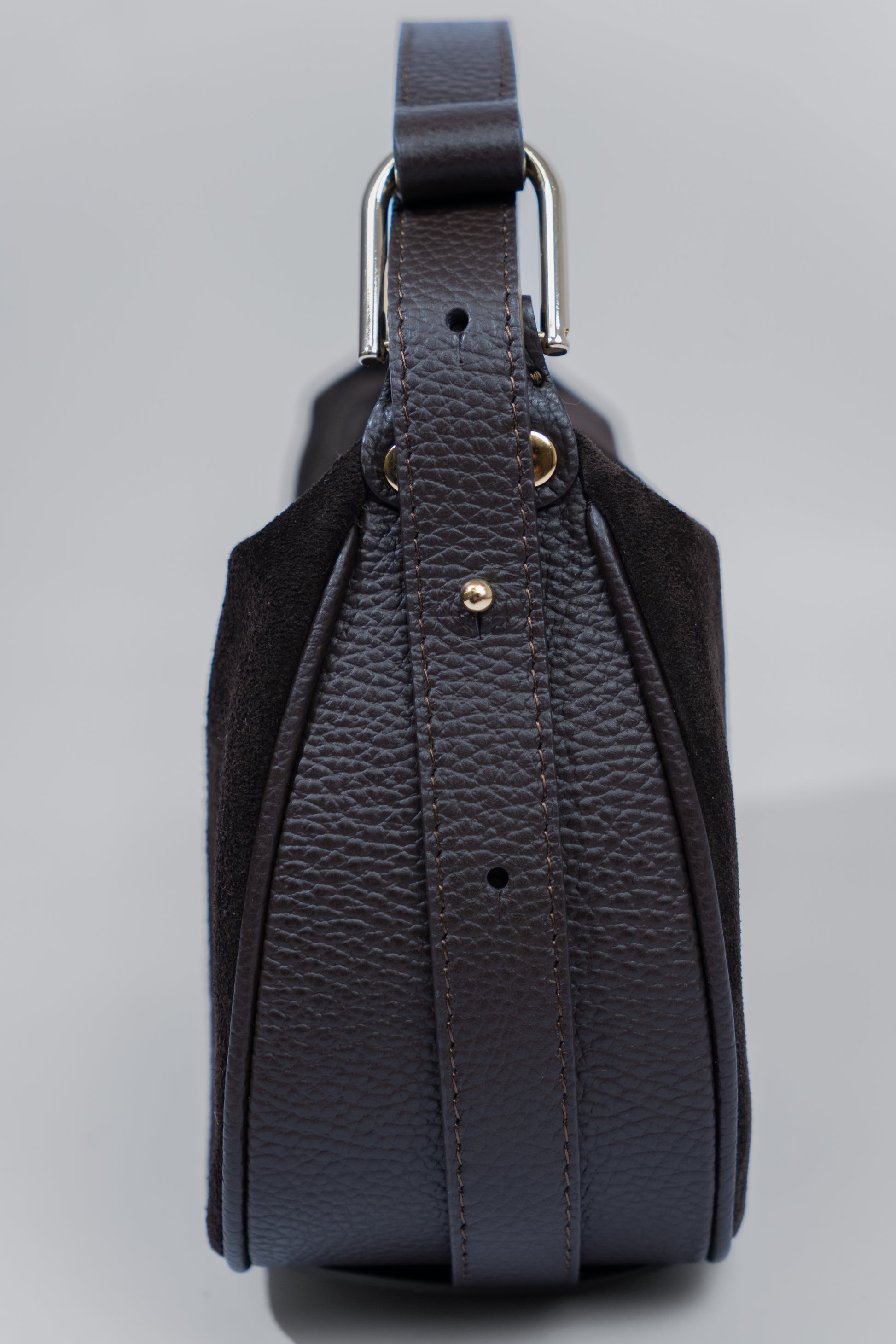 Suede Top Handle Bag