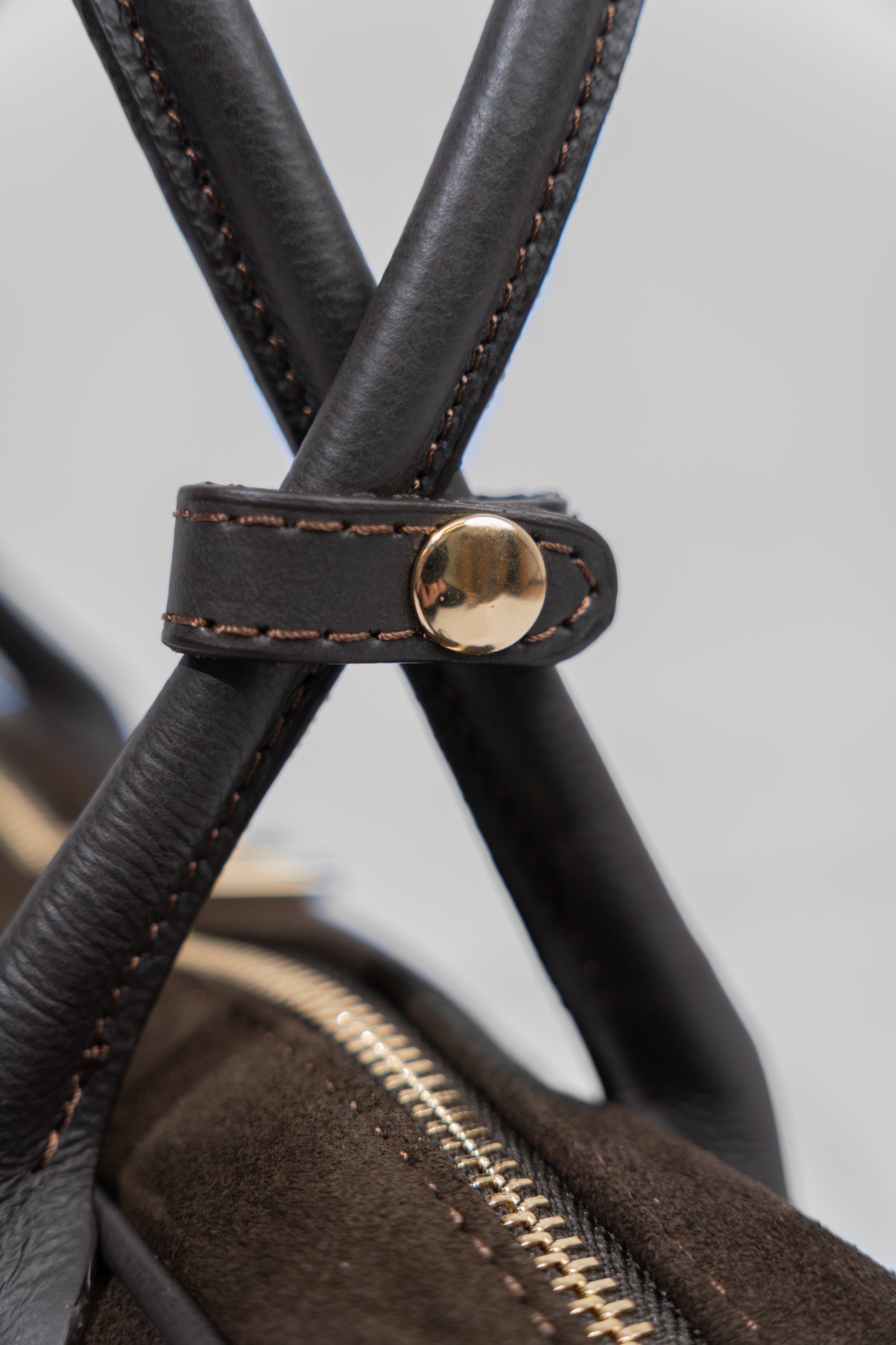 Suede Baguette Handbag