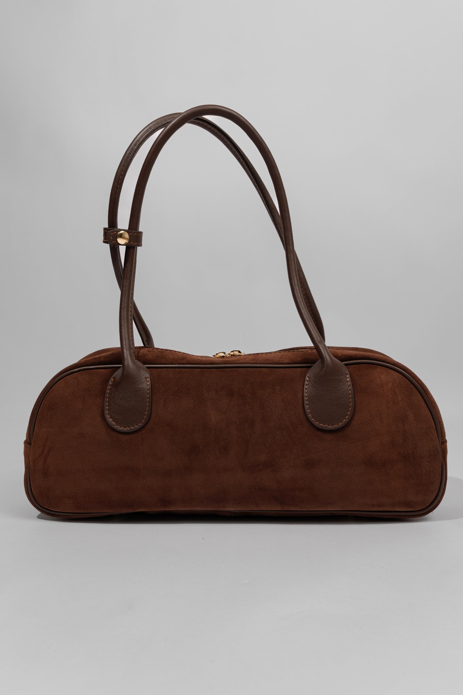 Suede Baguette Handbag Orange