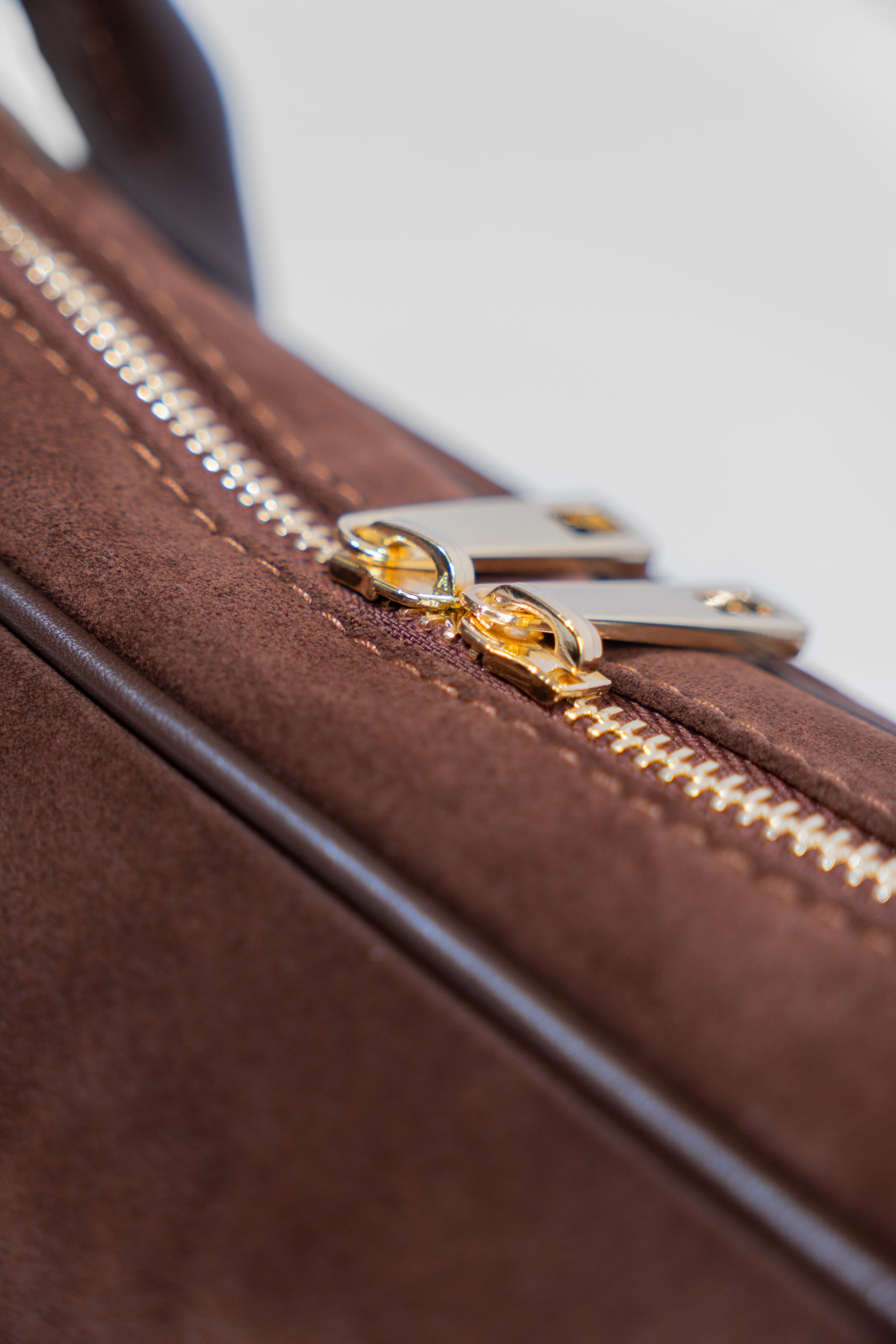 Suede Baguette Handbag
