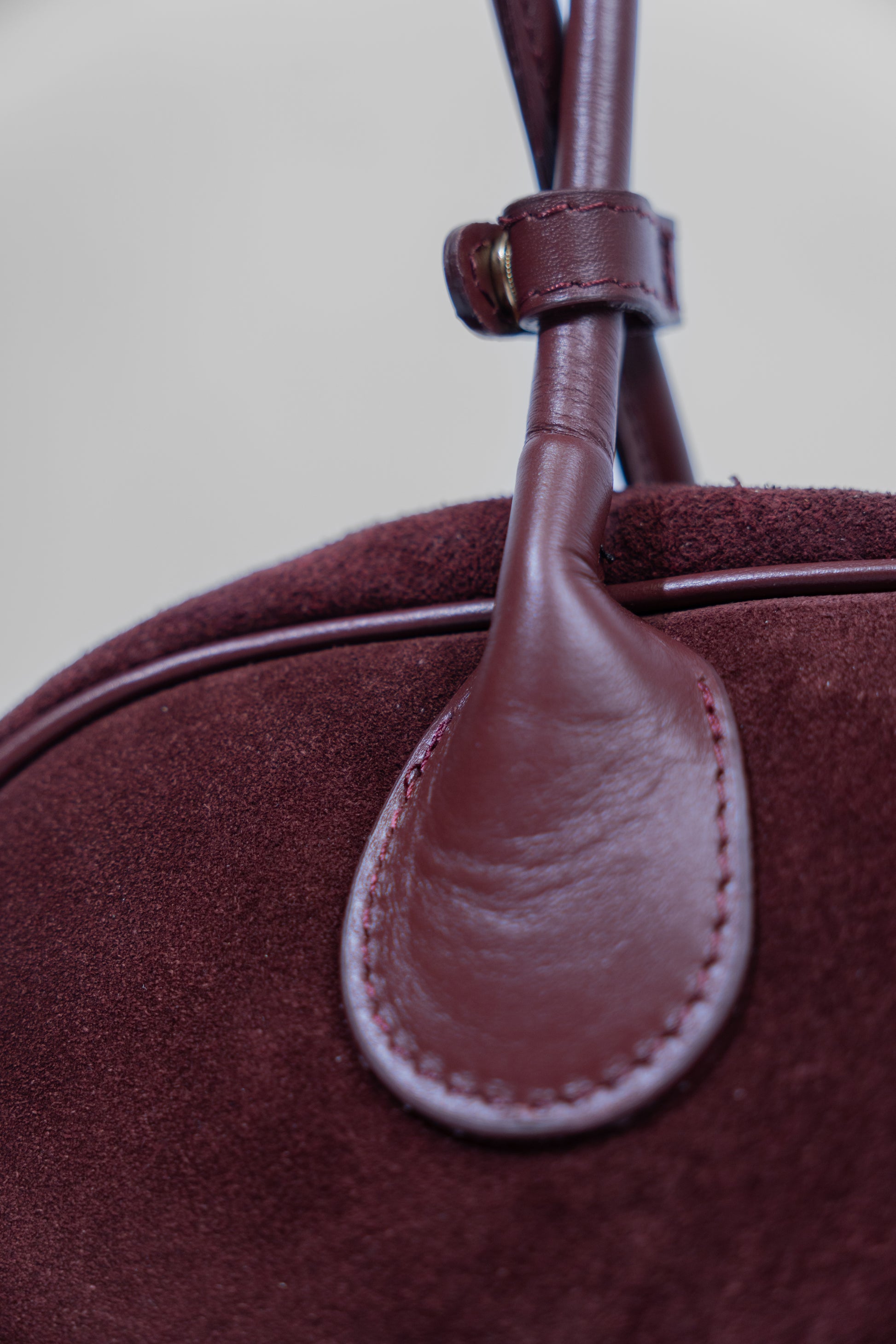 Suede Baguette Handbag