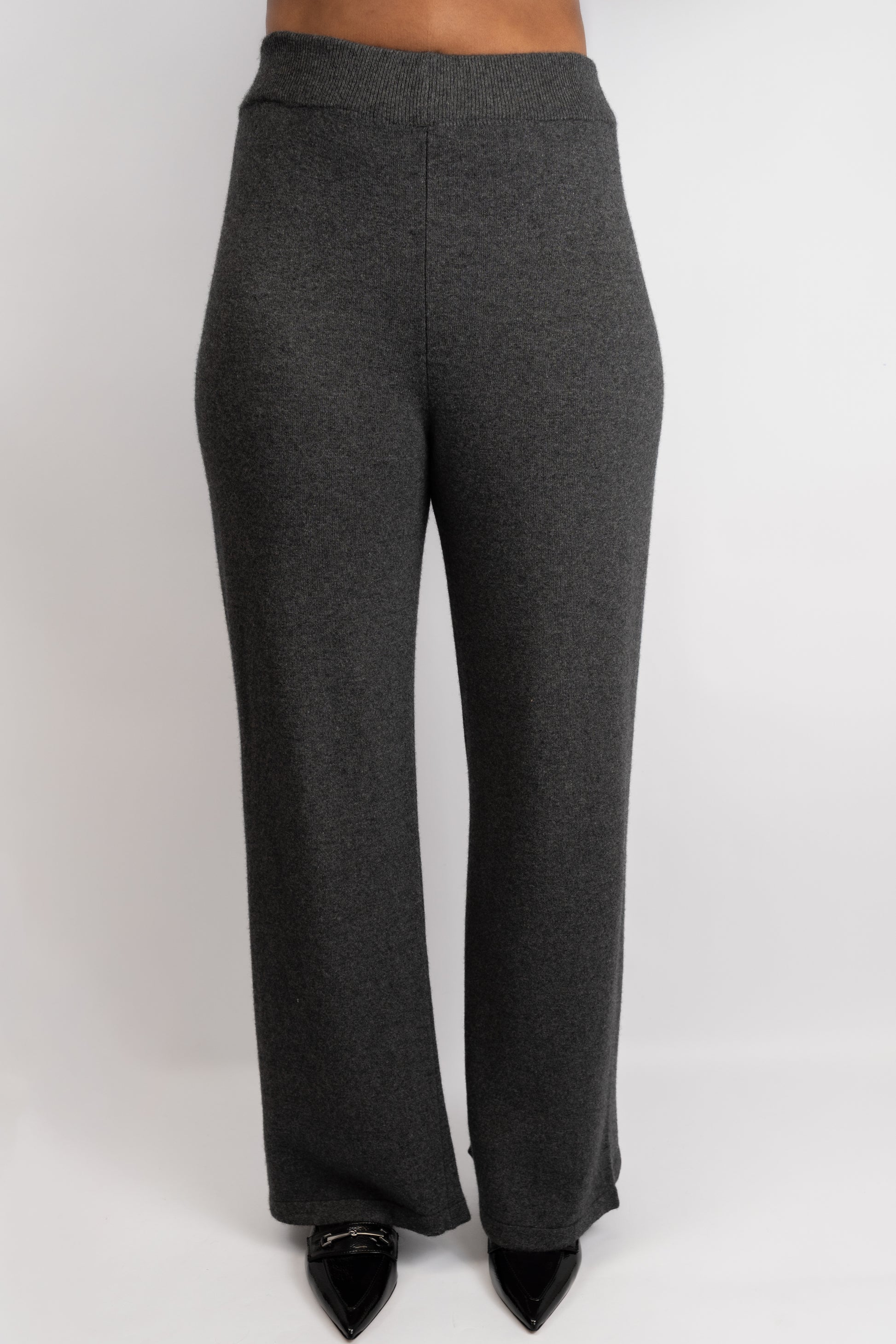 Charcoal Knit Two-Piece Set