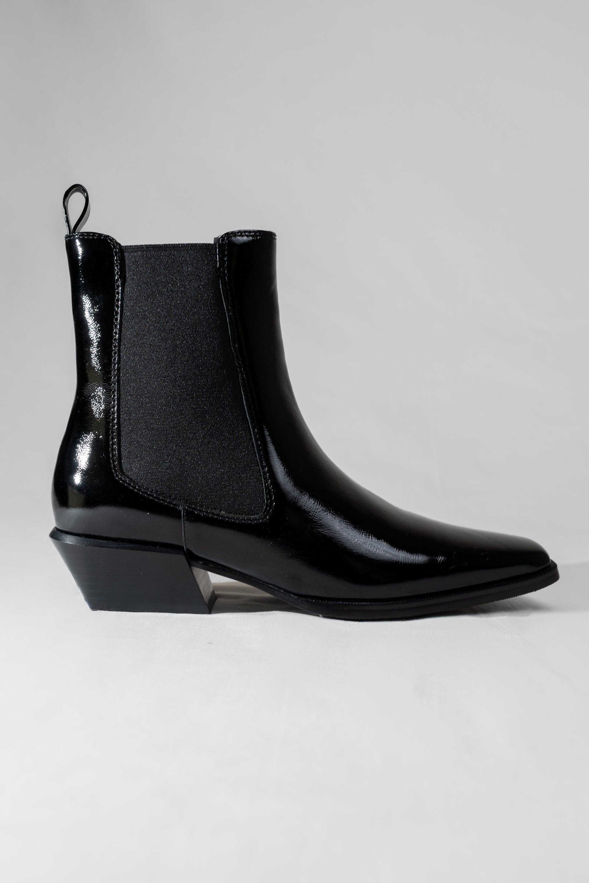 Patent Western Chelsea Boots
