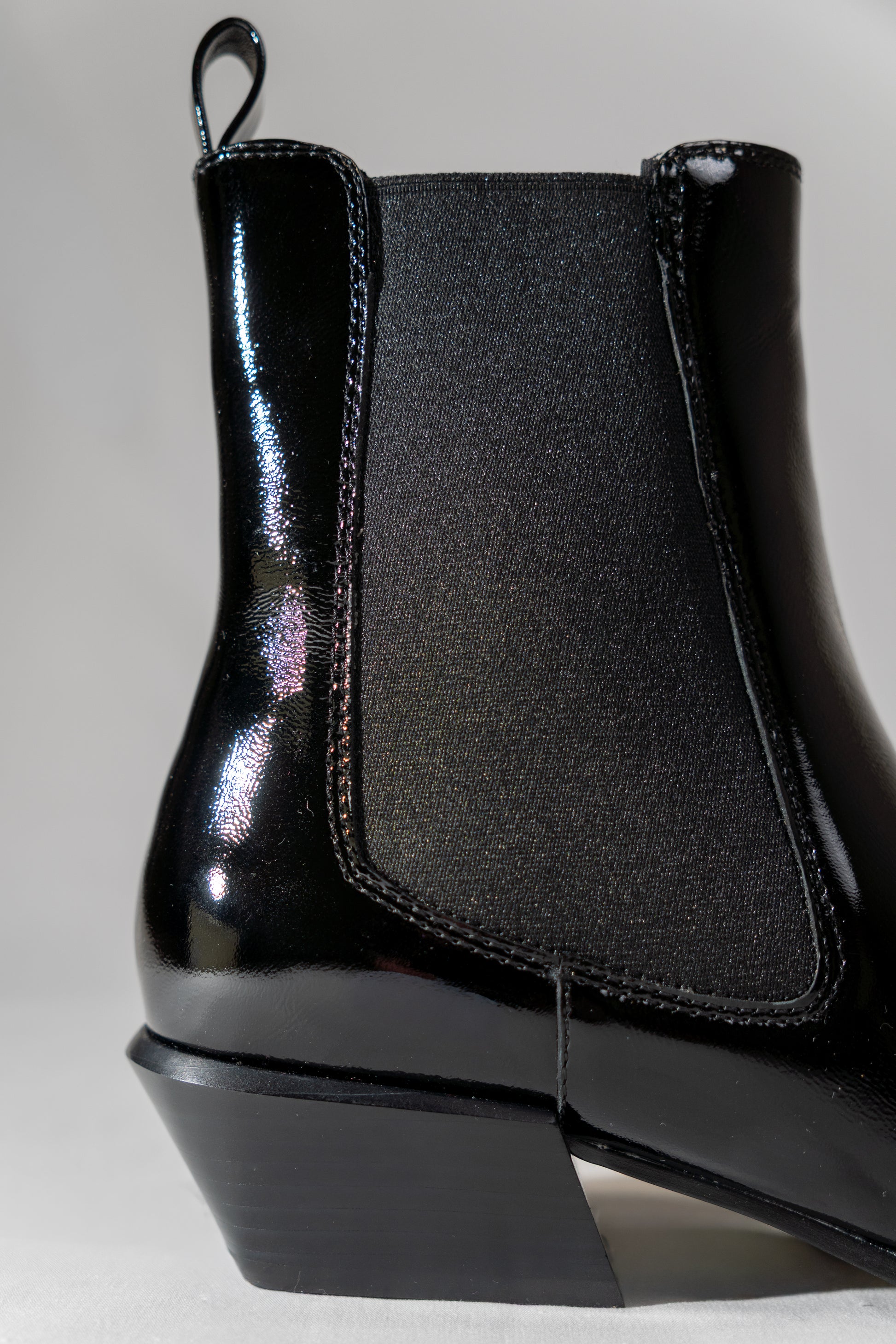 Patent Western Chelsea Boots