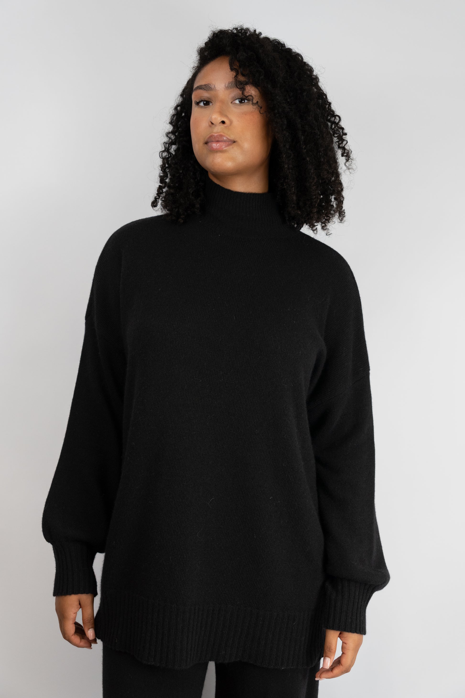 Black Knit Two-Piece Set