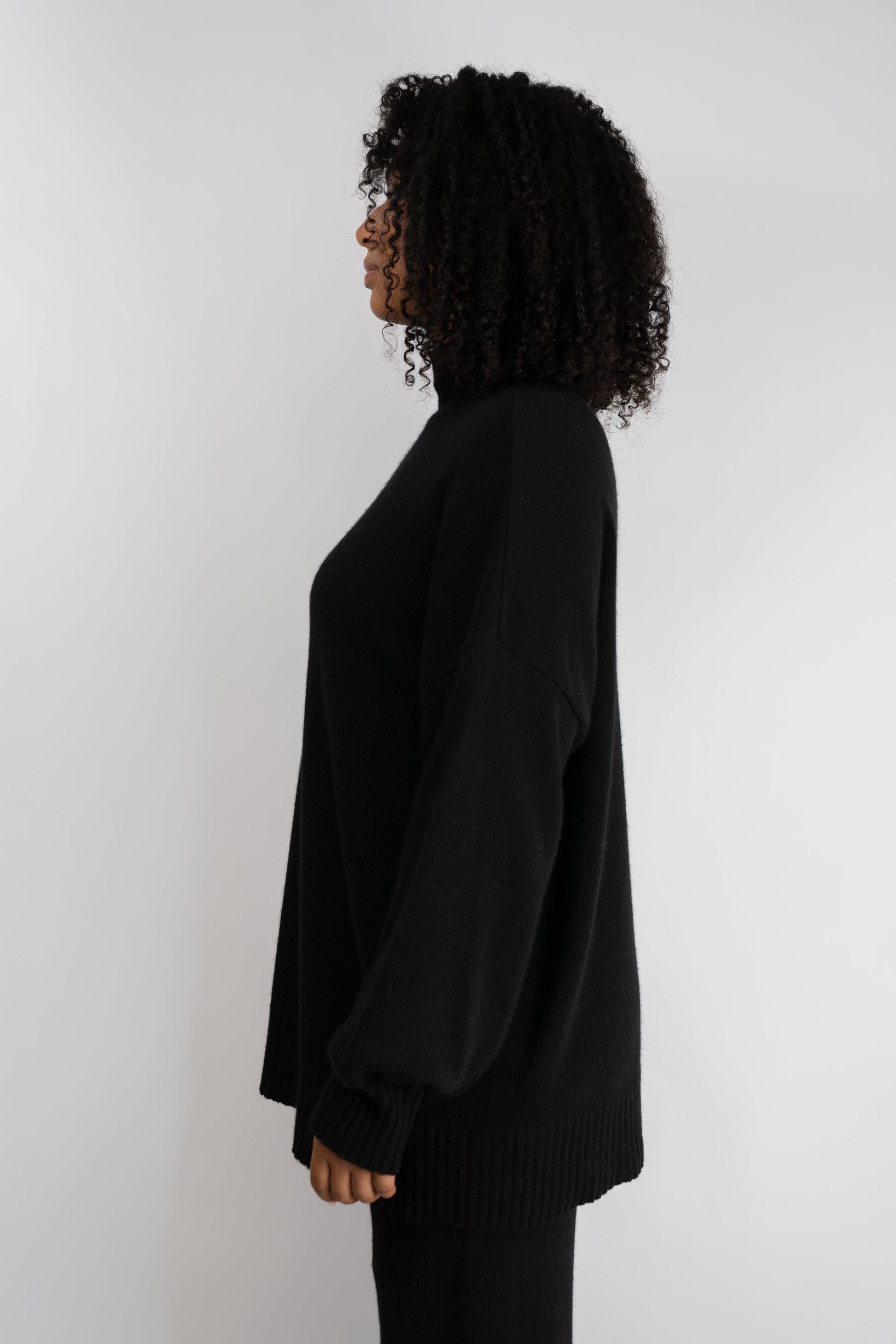 Black Knit Two-Piece Set