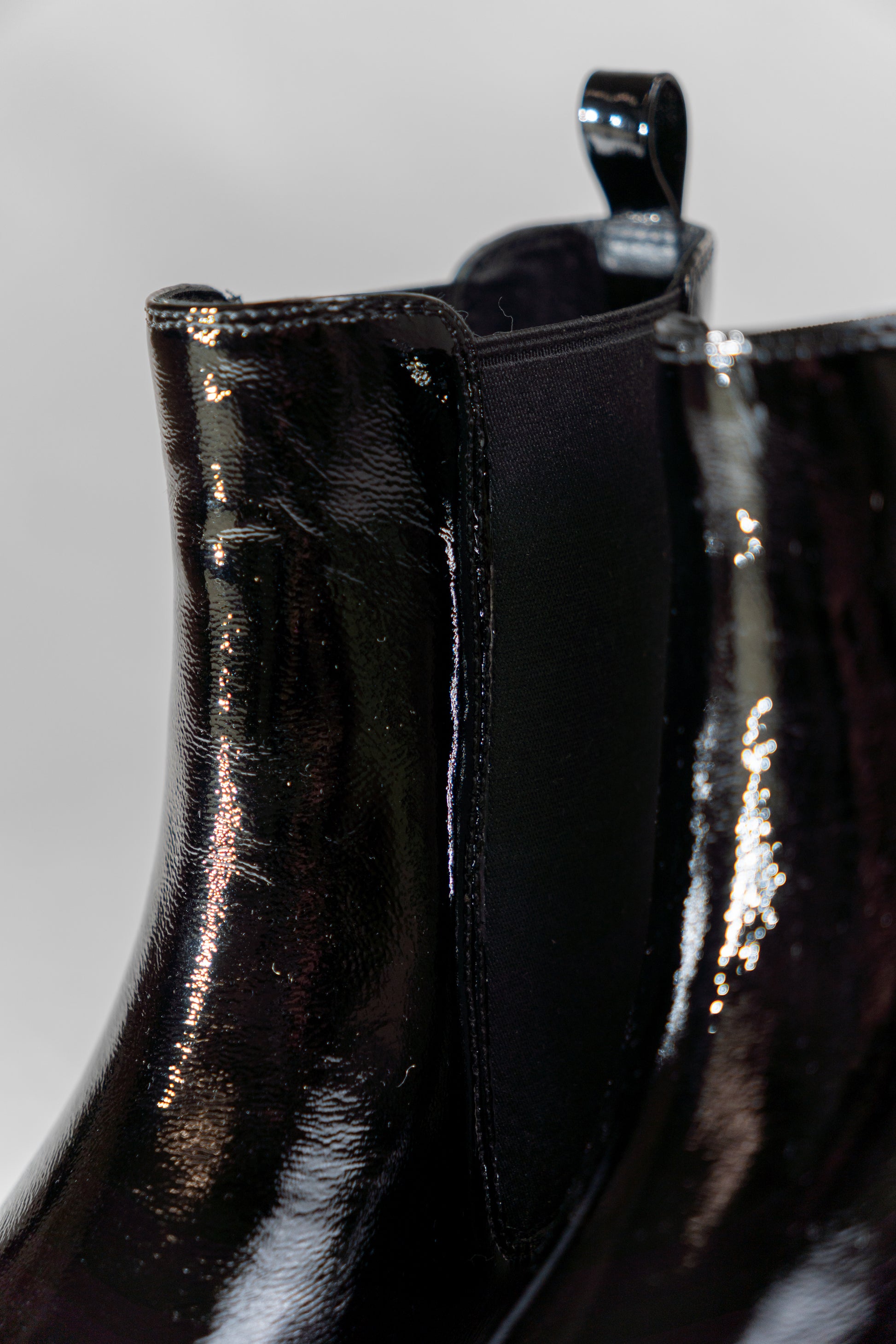 Patent Western Chelsea Boots