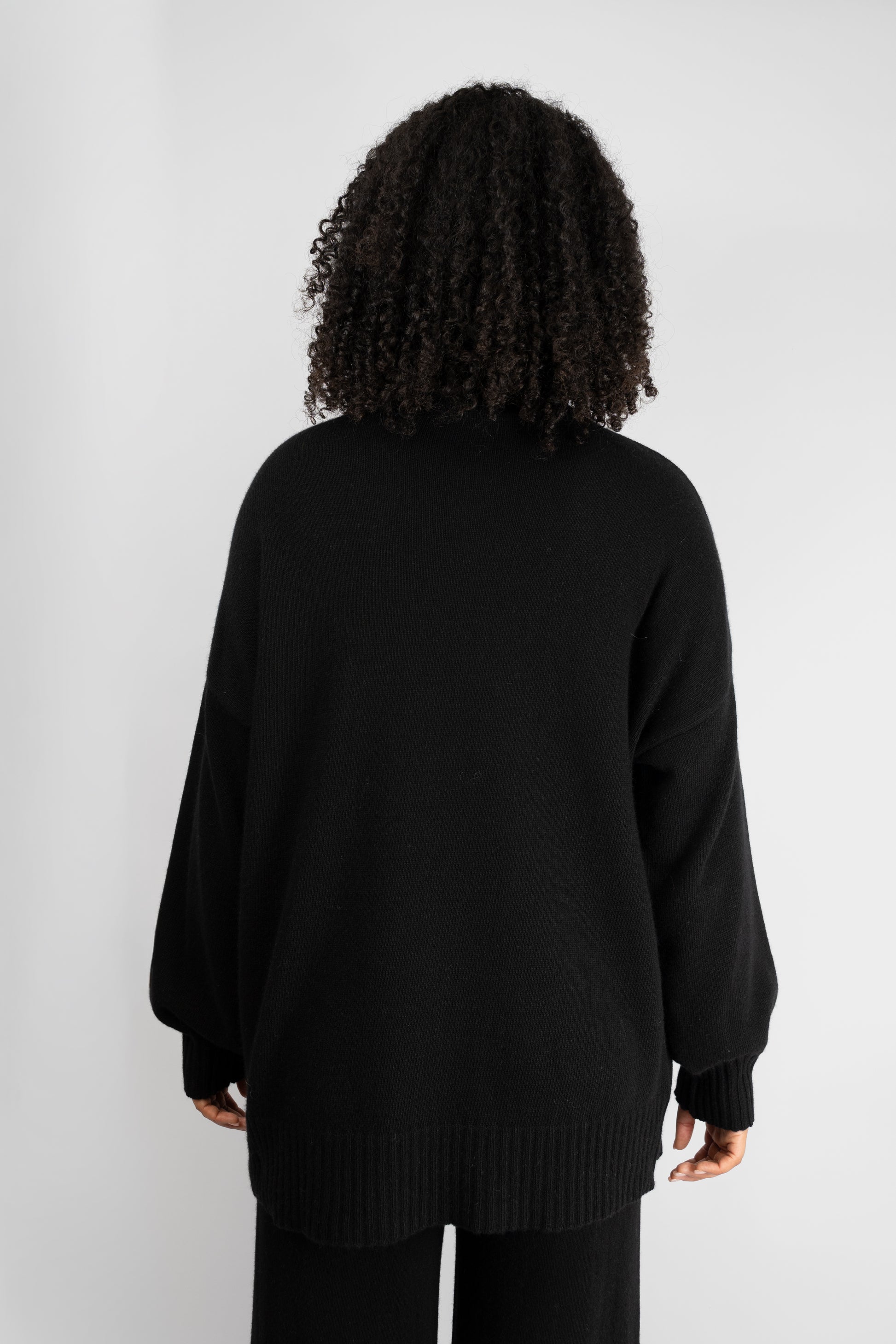 Black Knit Two-Piece Set