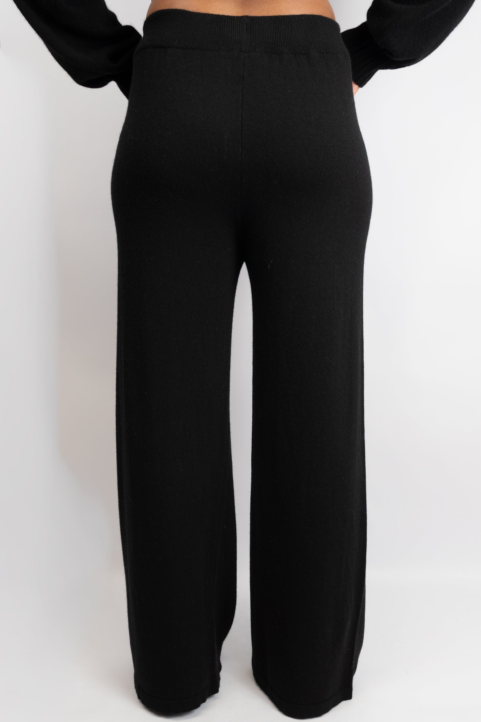 Black Knit Two-Piece Set