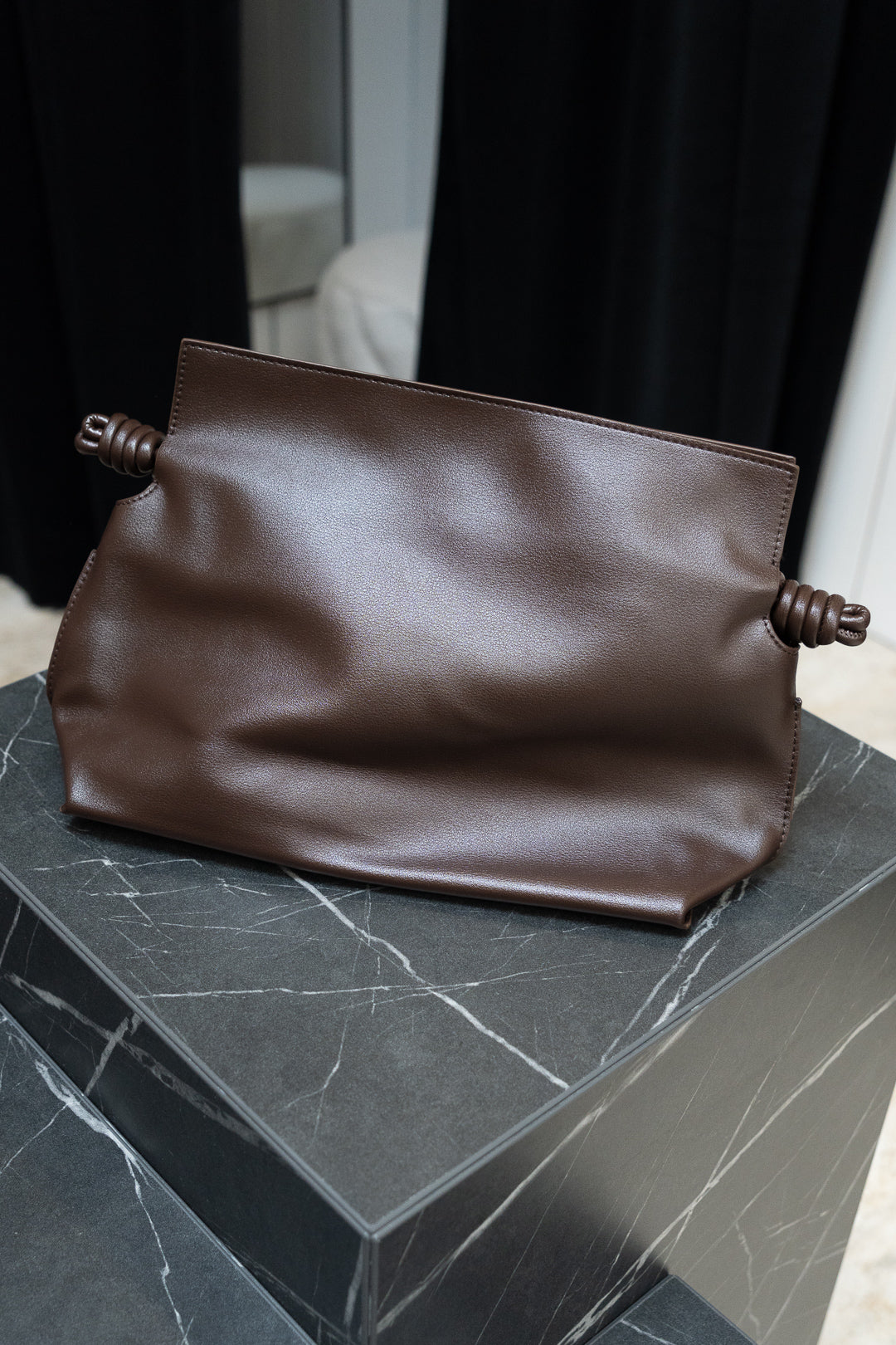 Chocolate Drawstring Pouch